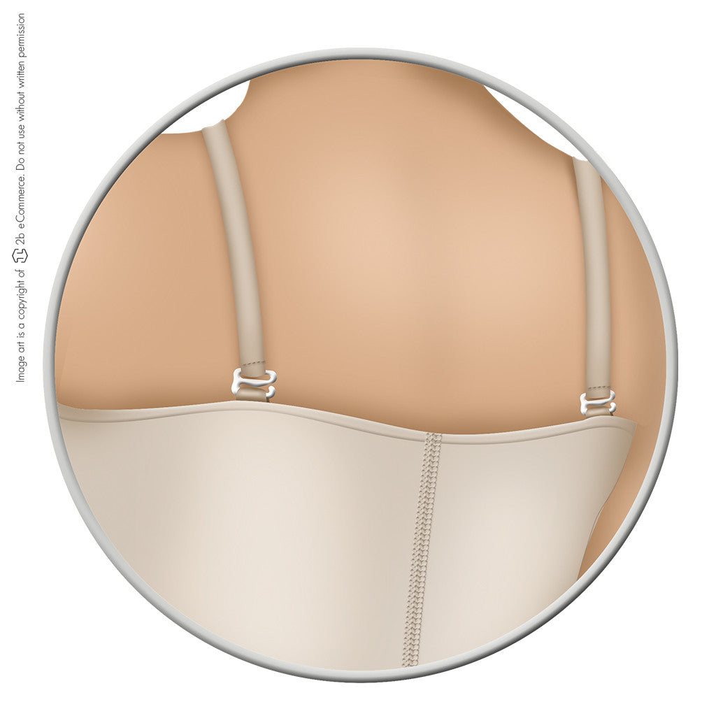 Diane & Geordi 002389 - Extra Firm Strapless Open Bust Shapewear Bodysuit