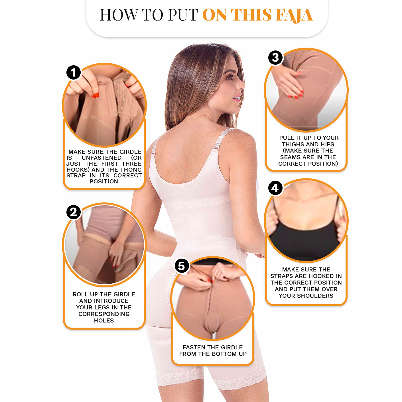 Fajas MariaE 9182 - Postpartum Women's Shapewear with Shoulder Pads