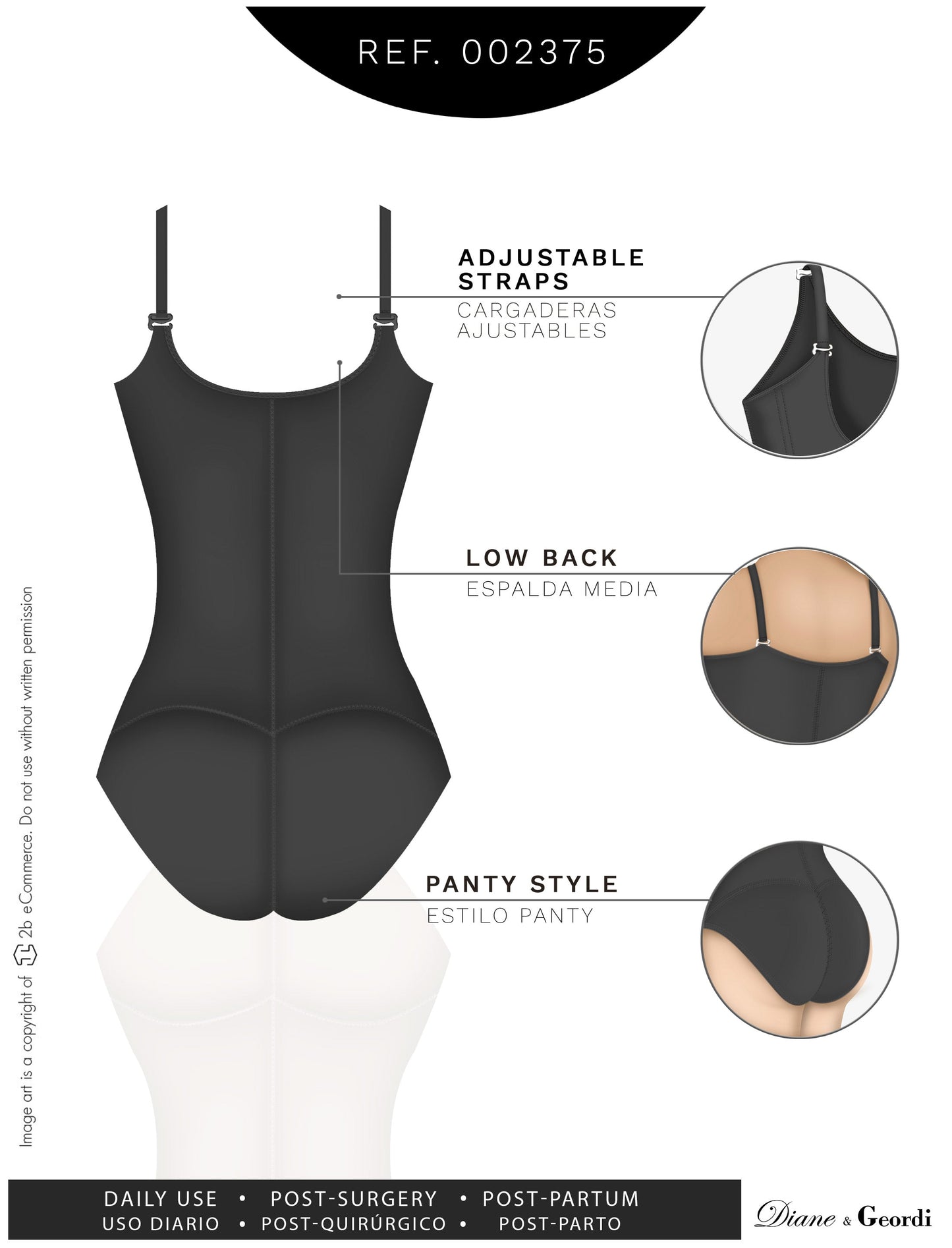 Diane & Geordi 002375 - Slimming Bodysuit Colombian Faja