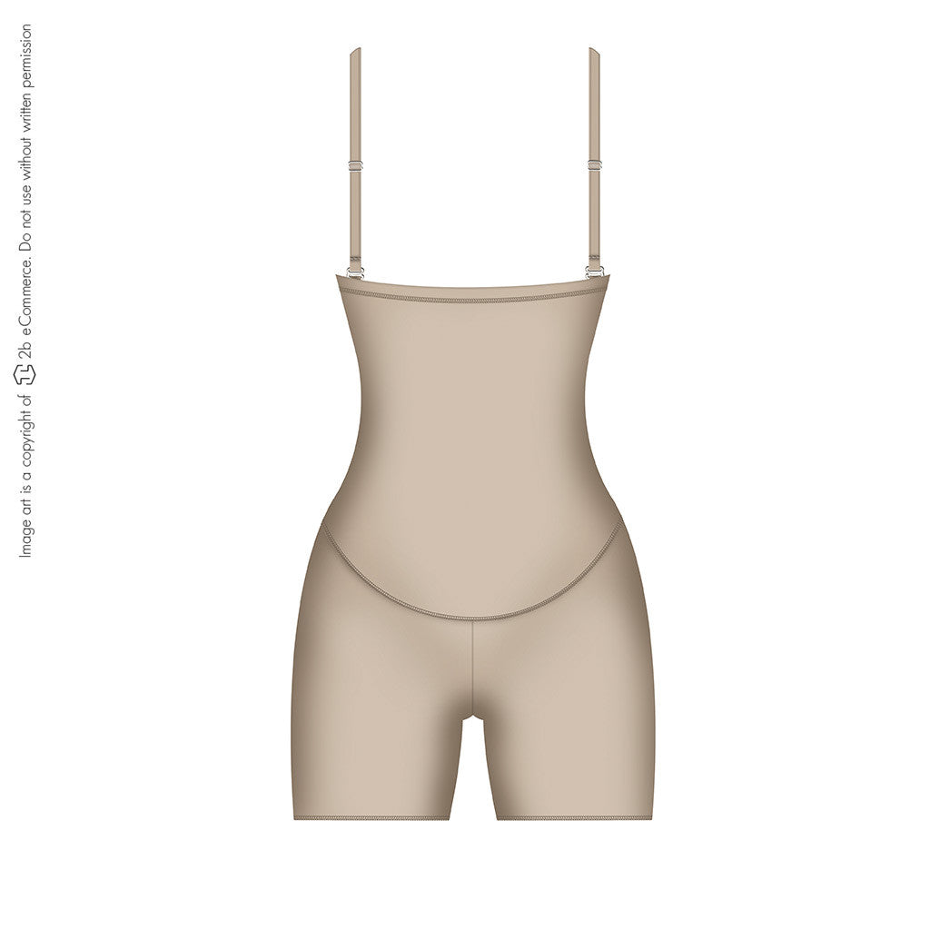 Diane & Geordi 002389 - Extra Firm Strapless Open Bust Shapewear Bodysuit
