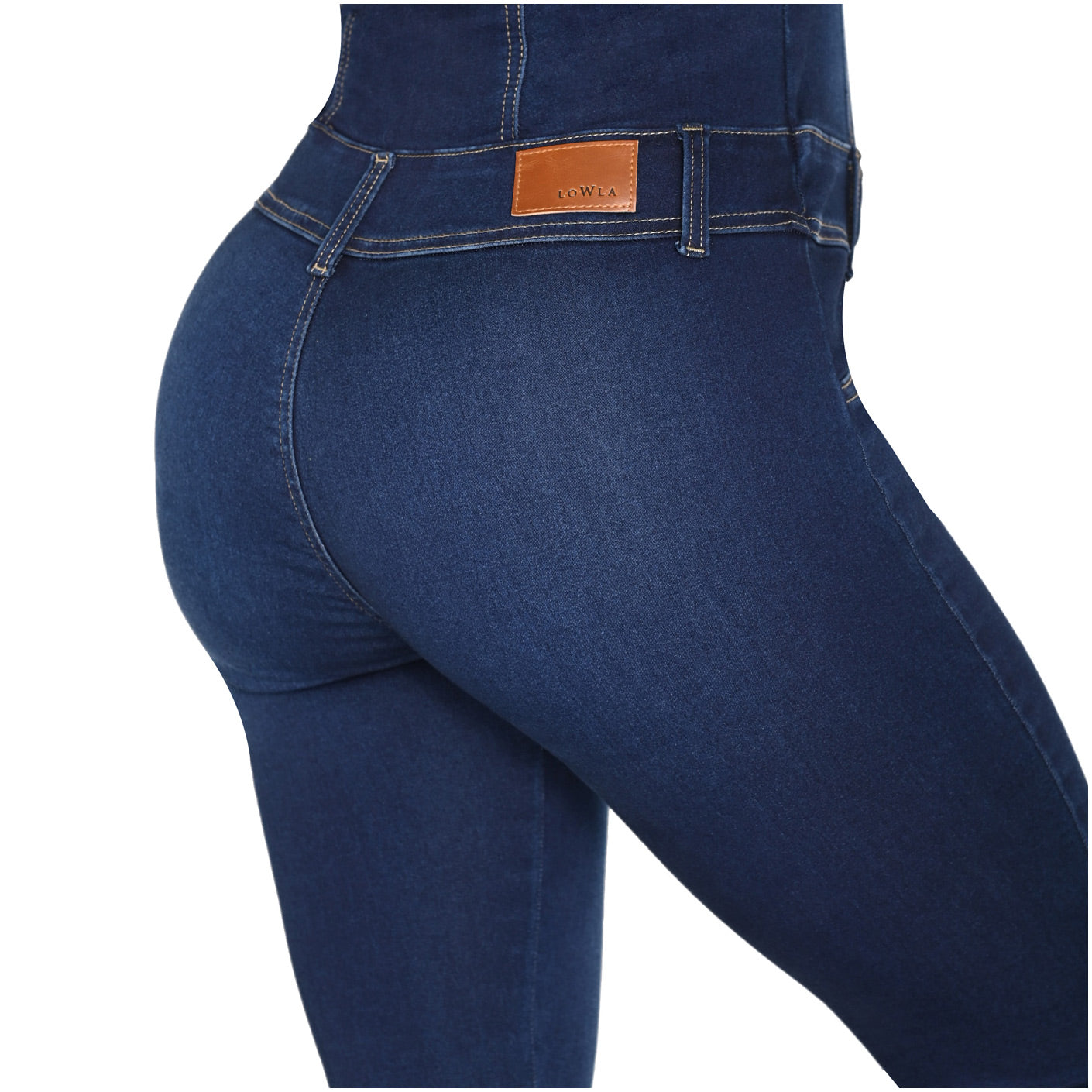 LOWLA 268217 - Denim Jumpsuit with Inner Girdle