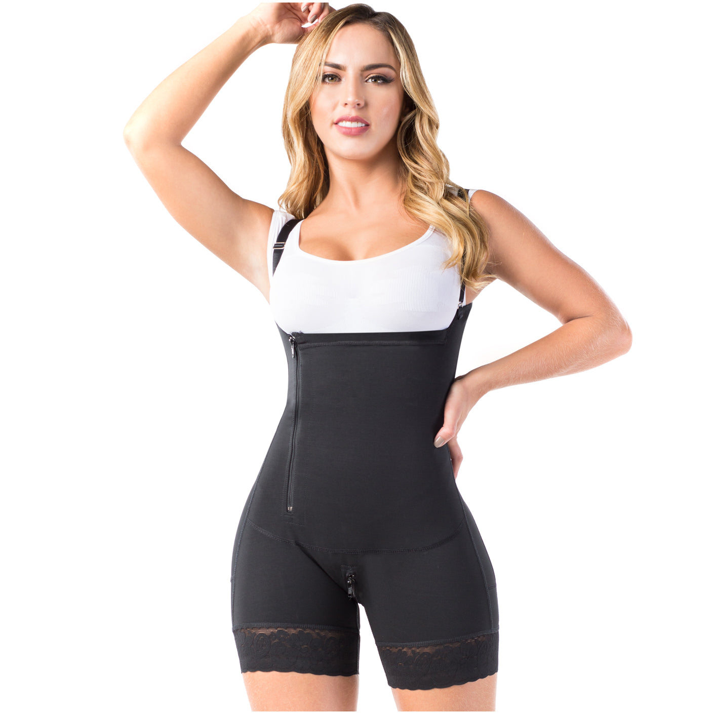 LT.Rose 21121 - Mid Thigh Colombian Butt Lifting Shapewear Bodysuit