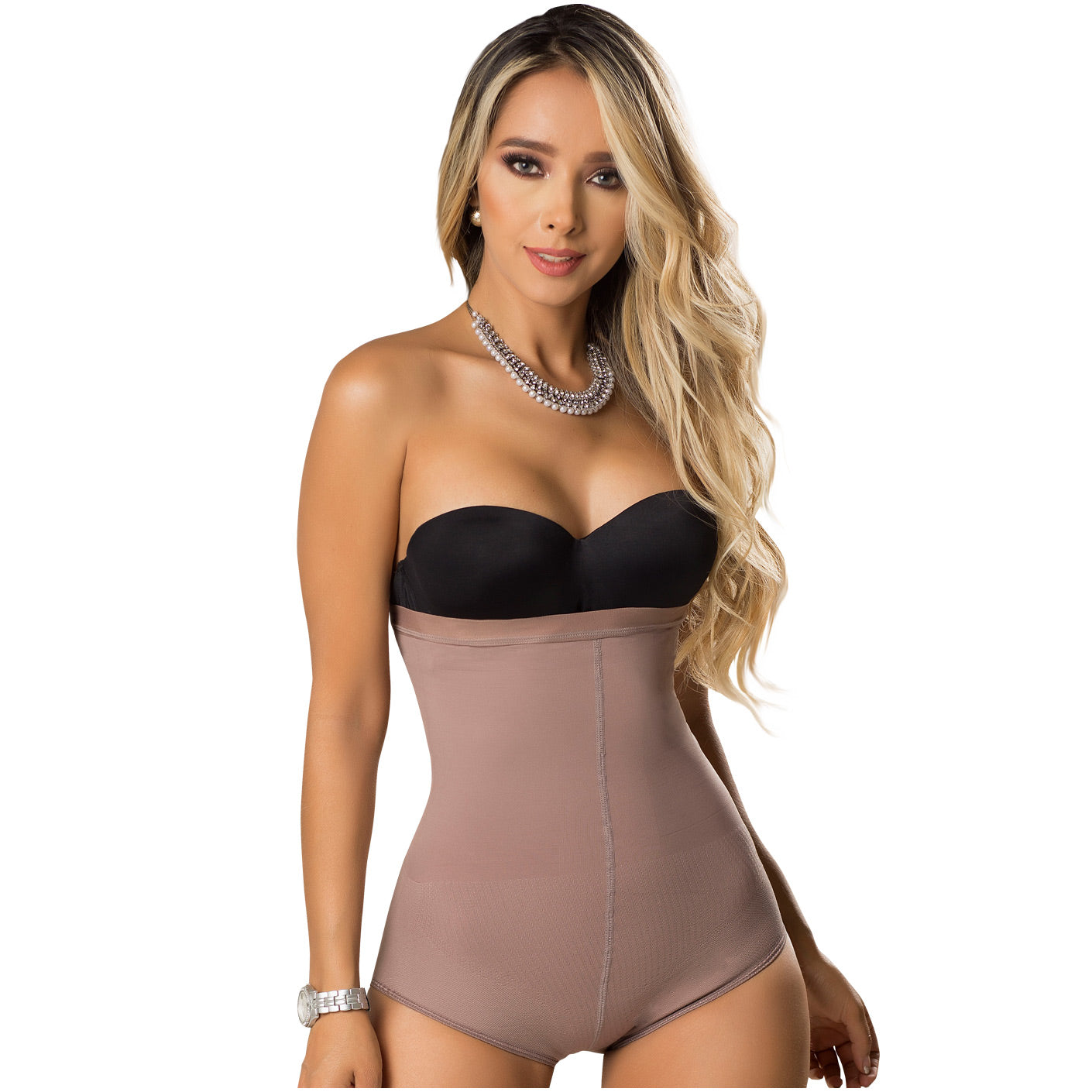 LT.Rose 21892 - Open Bust Panty Bodysuit with Removable Straps for Women