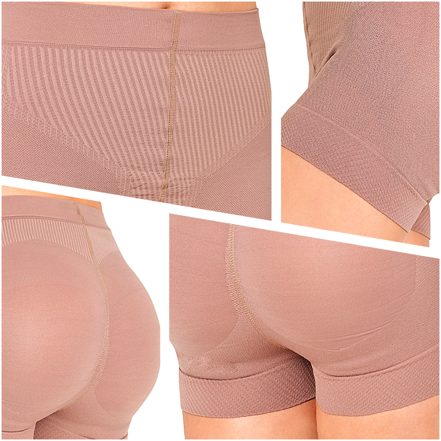 LT.Rose 21996 - Womens High Waist Butt Lifting Shaping Shorts Mid Thigh Shapewar Fupa Control