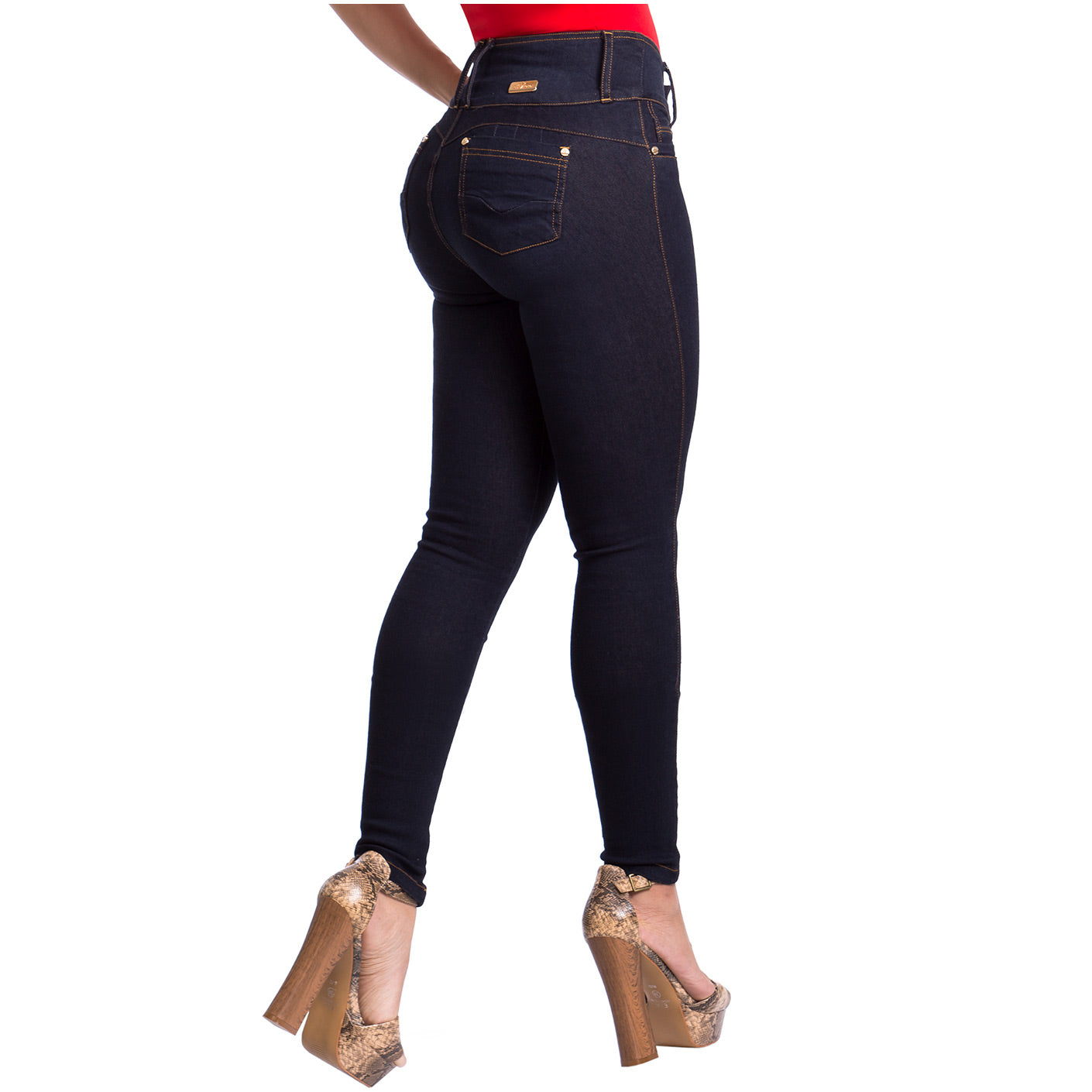 LT.Rose CS3B02 - Colombian Wide Waistband Butt Lifting Jeans