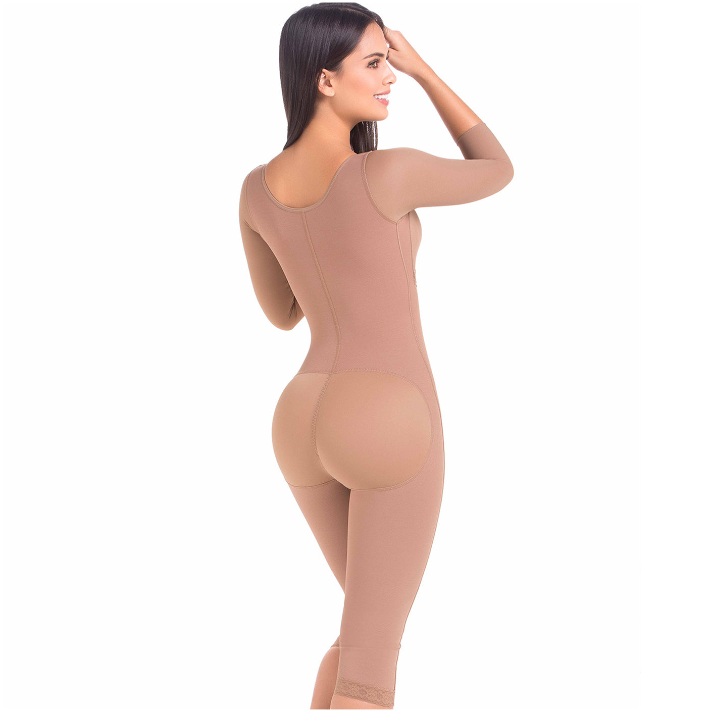 MariaE Fajas 9562 - Women's Post Surgery Full Body Shapewear with Sleeves
