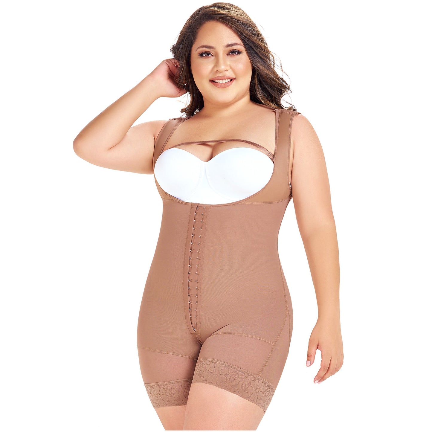 MariaE Fajas FQ105 - Women's Post Surgery Shapewear with Over Bust Strap