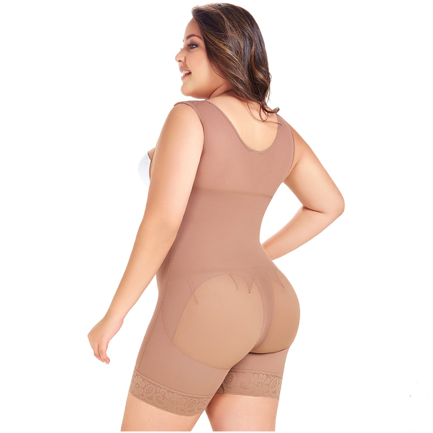 MariaE Fajas FQ105 - Women's Post Surgery Shapewear with Over Bust Strap