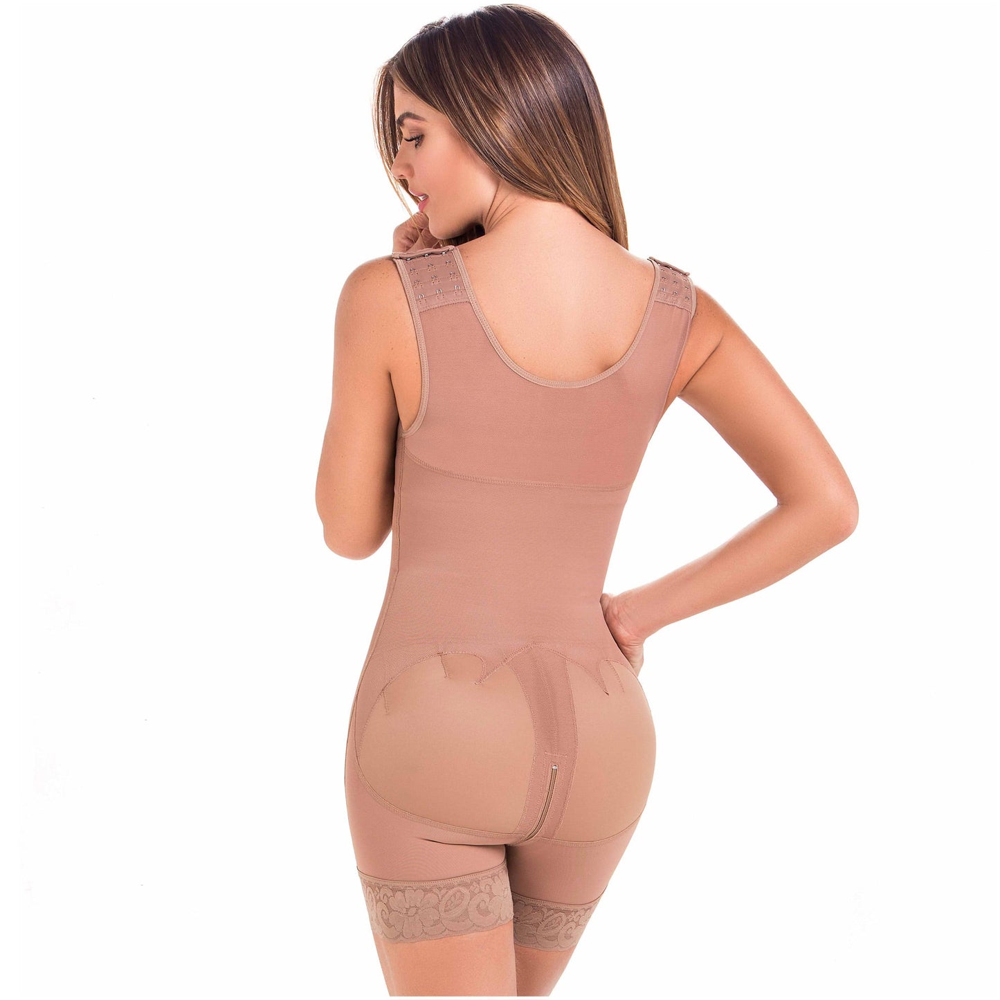 MariaE Fajas FQ105 - Women's Post Surgery Shapewear with Over Bust Strap