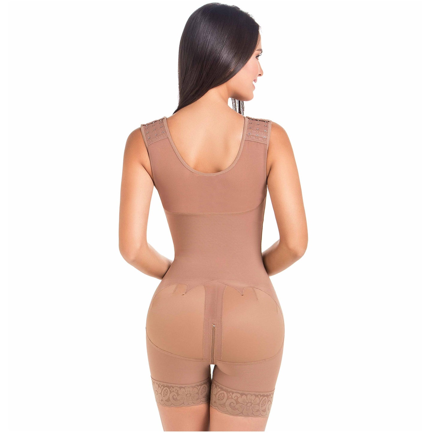 MariaE Fajas FQ105 - Women's Post Surgery Shapewear with Over Bust Strap