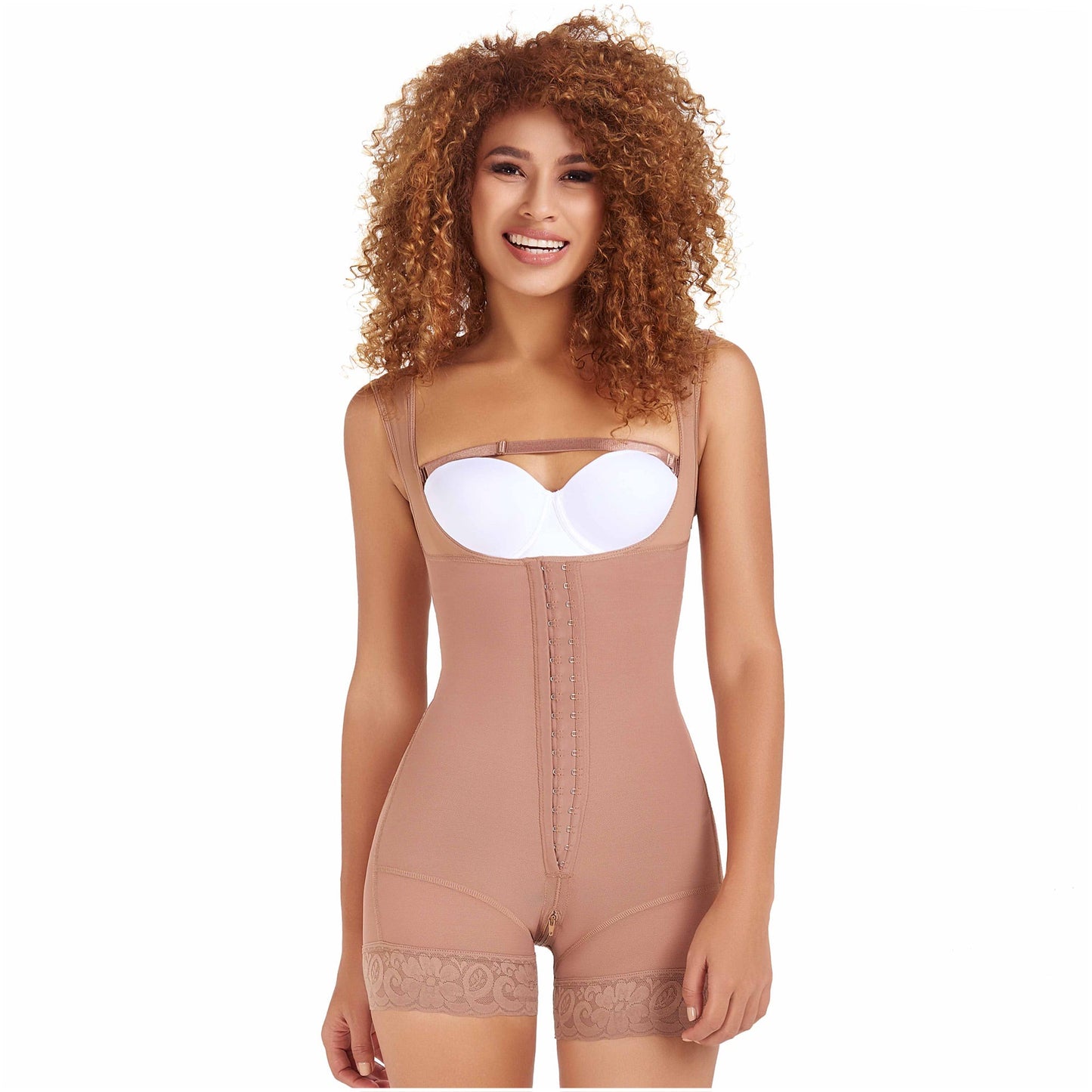 MariaE Fajas FQ105 - Women's Post Surgery Shapewear with Over Bust Strap
