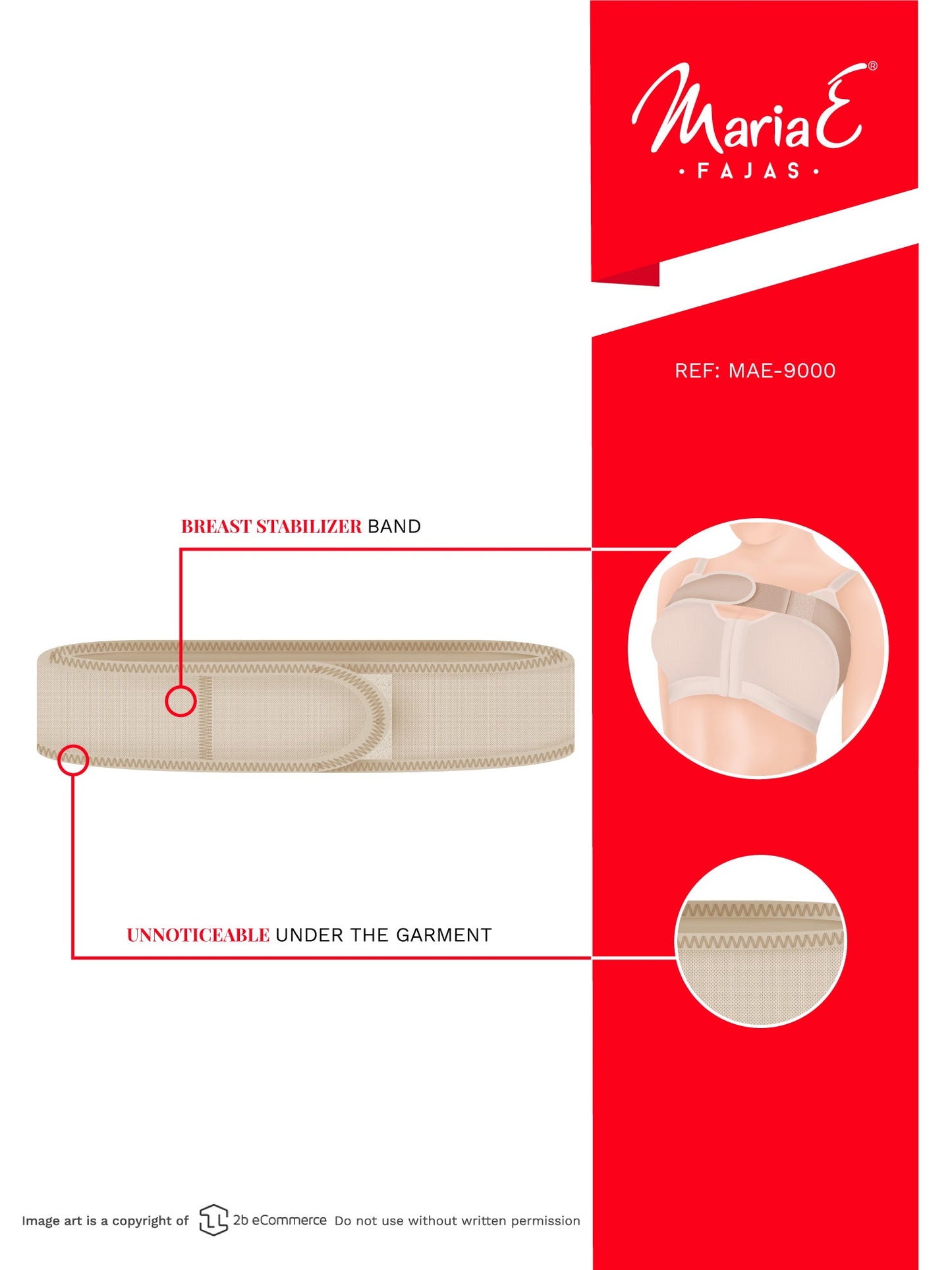 Fajas MariaE 9000 - Support Band After Breast Augmentation