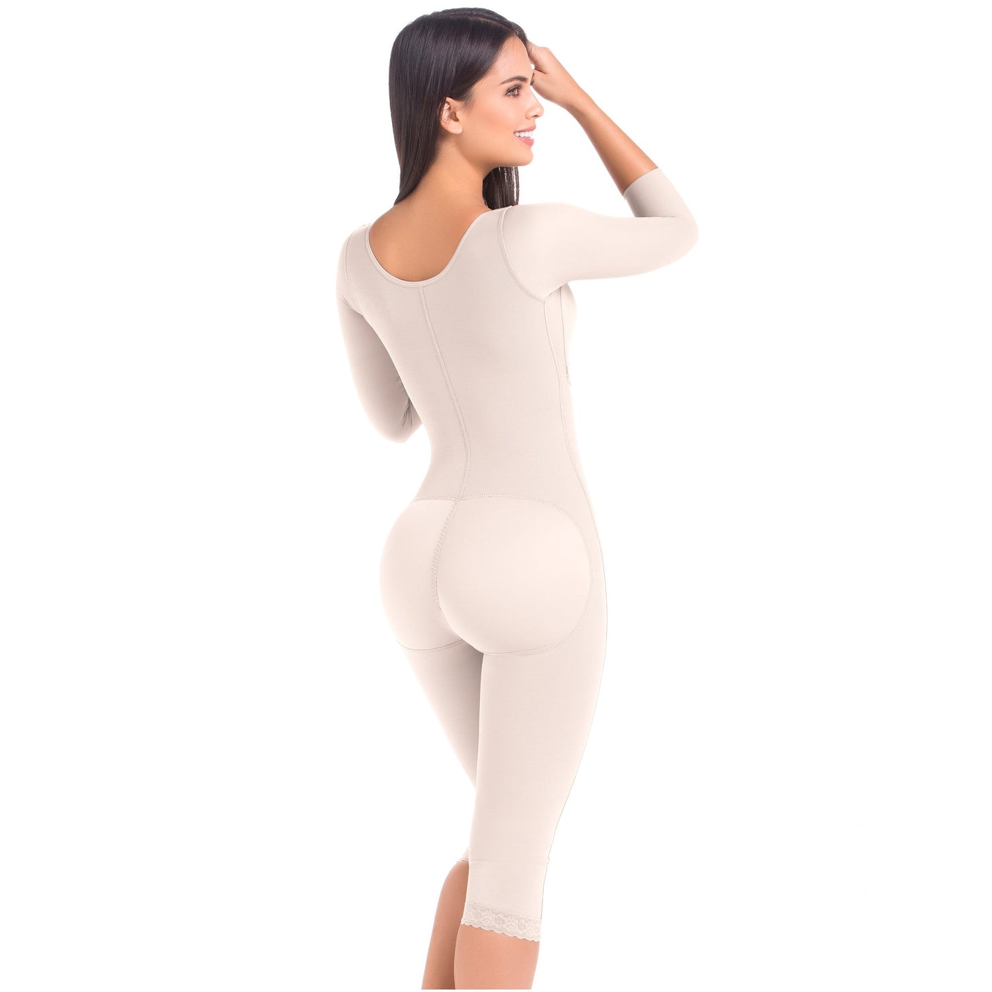 MariaE Fajas 9562 - Women's Post Surgery Full Body Shapewear with Sleeves