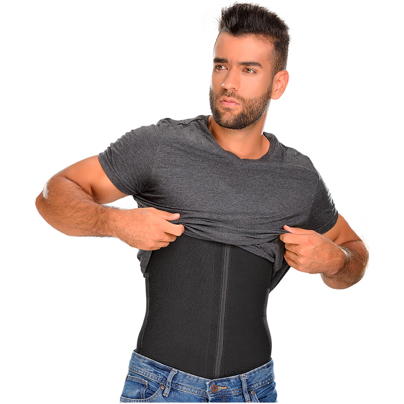 Fajas MYD 0760 - Men's Compression Shaper Shirts