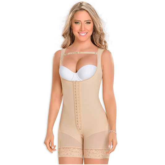 Fajas MYD 0065 - Women's Mid Thigh Bodysuit Shaper