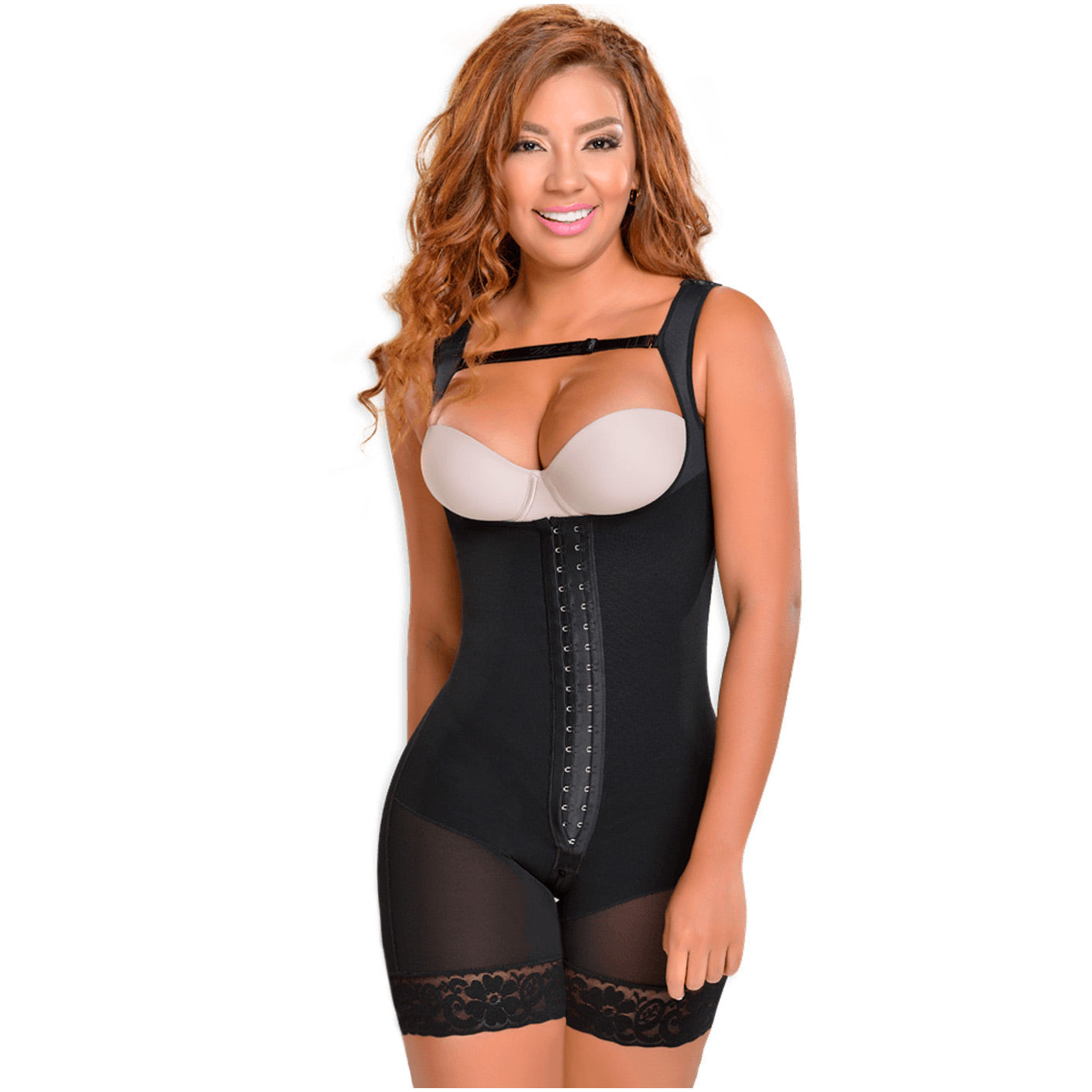 Fajas MYD 0065 - Women's Mid Thigh Bodysuit Shaper