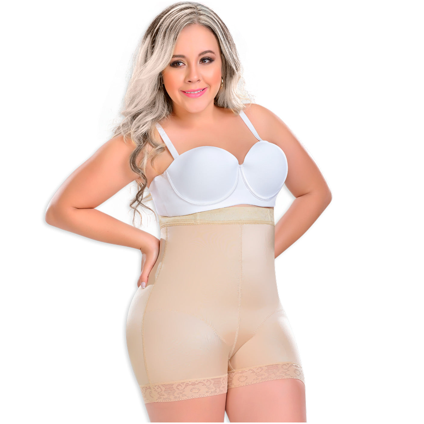 Fajas MYD 0216 - Women's Extra High-Waisted Compression Shorts Body Shaper