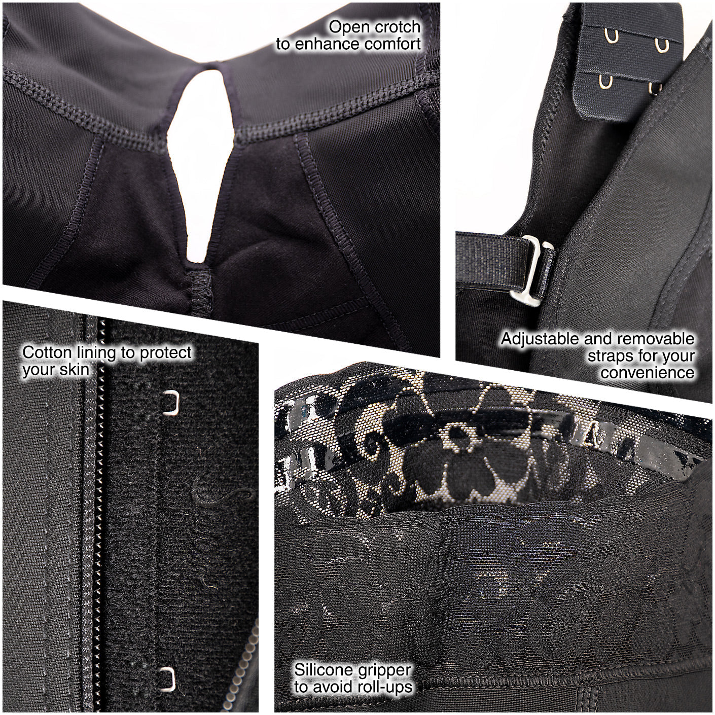 Fajas Salome 0217 - Women's Mid Thigh Firm Compression Full Body Shaper