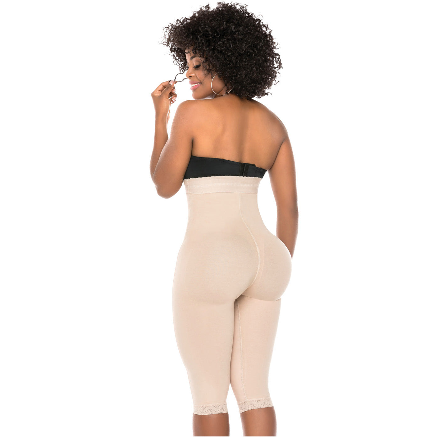 Fajas Salome 0219 - Women's High Waist Compression Shorts