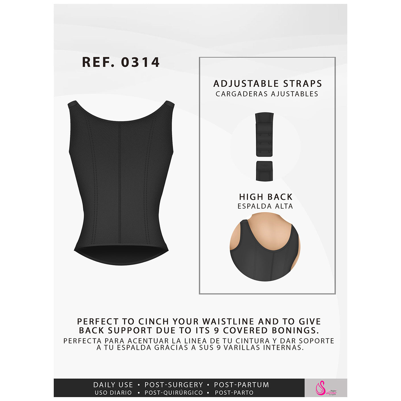 Fajas Salome 0314 - Women's Waist Cincher Trainer Shapewear