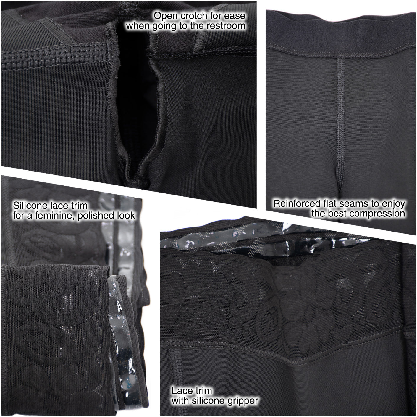 Fajas Salome 0321 - Women's High Waist Compression Slimmer Butt Lifting Shapewear Shorts