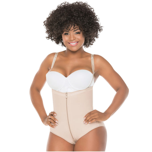 Fajas Salome 0418 - Women's Strapless Butt Lifting Panty Bodysuit