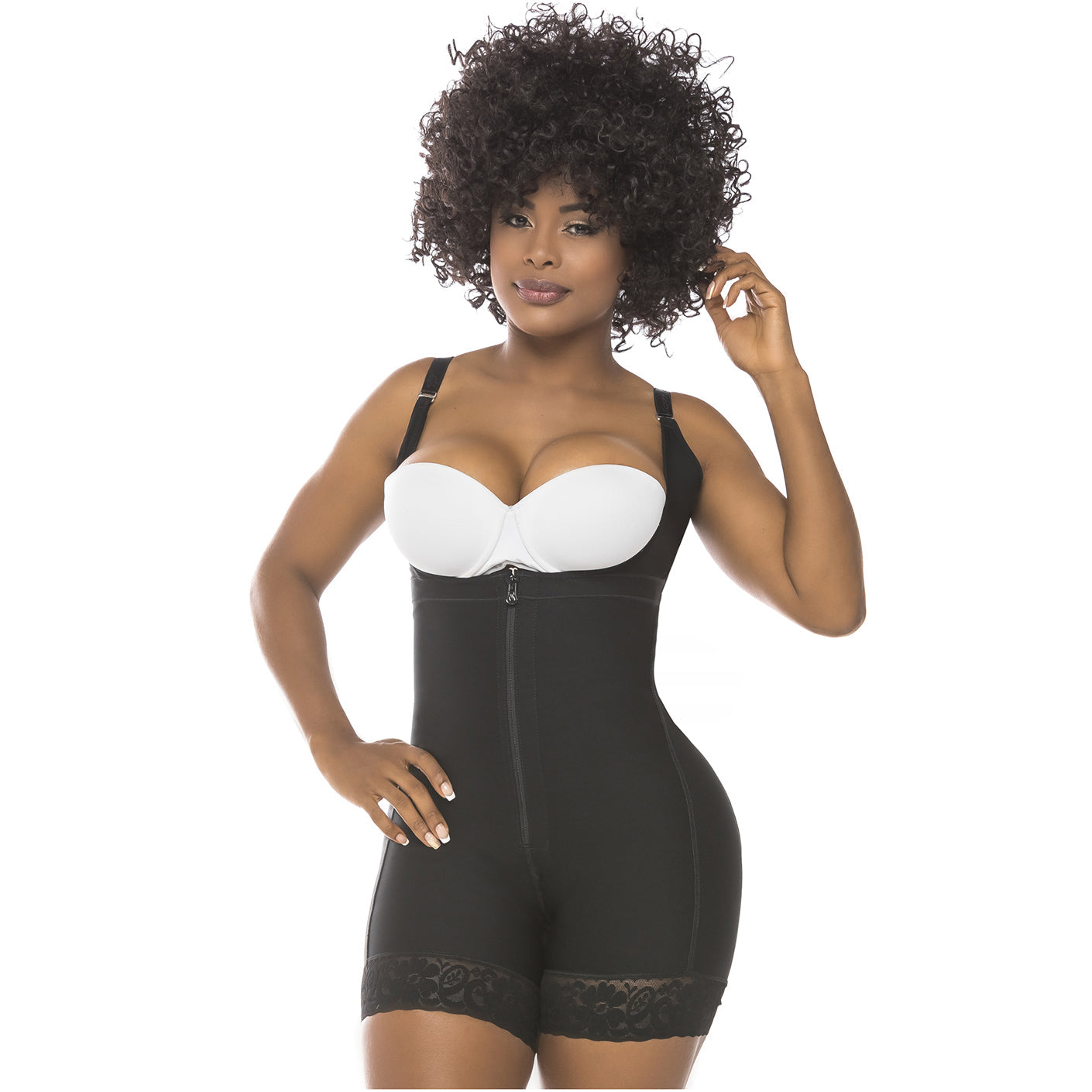 Fajas Salome 0216 - Women's Open Bust Tummy Control Butt Lifter Shapewear