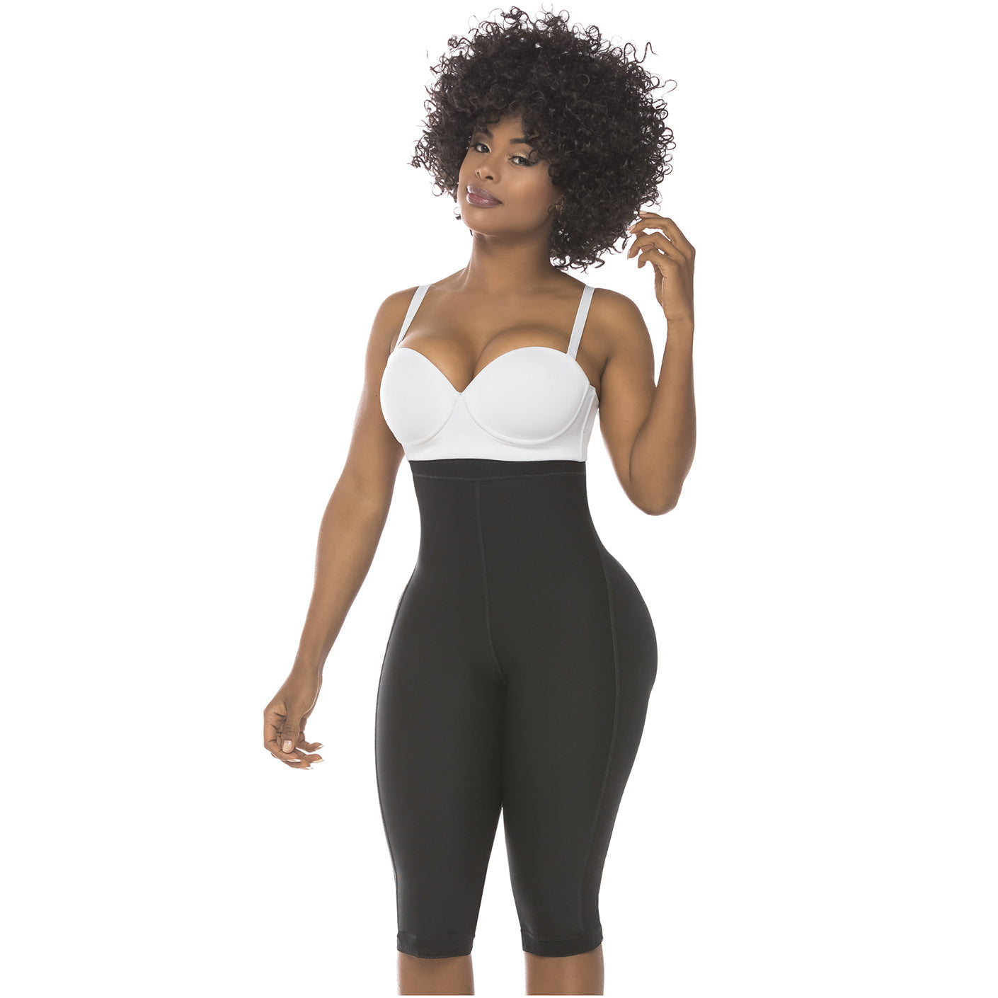 Fajas Salome 0219 - Women's High Waist Compression Shorts