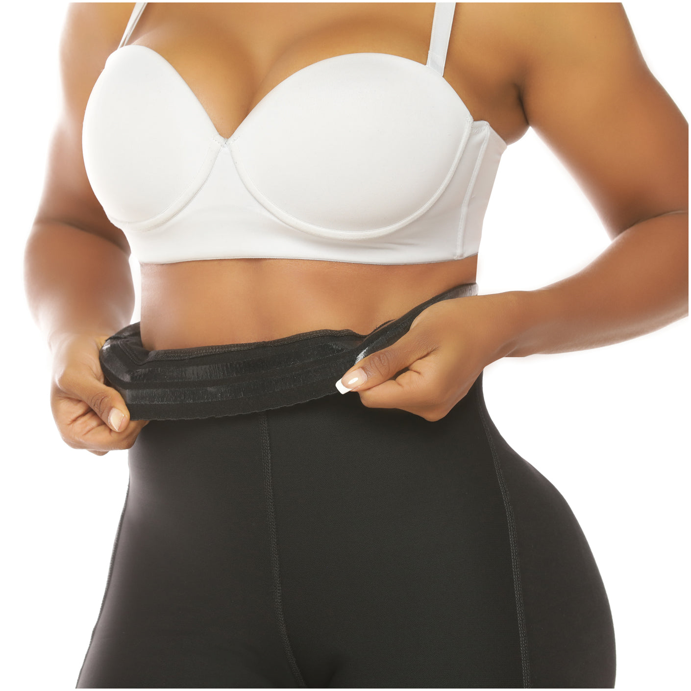 Fajas Salome 0219 - Women's High Waist Compression Shorts