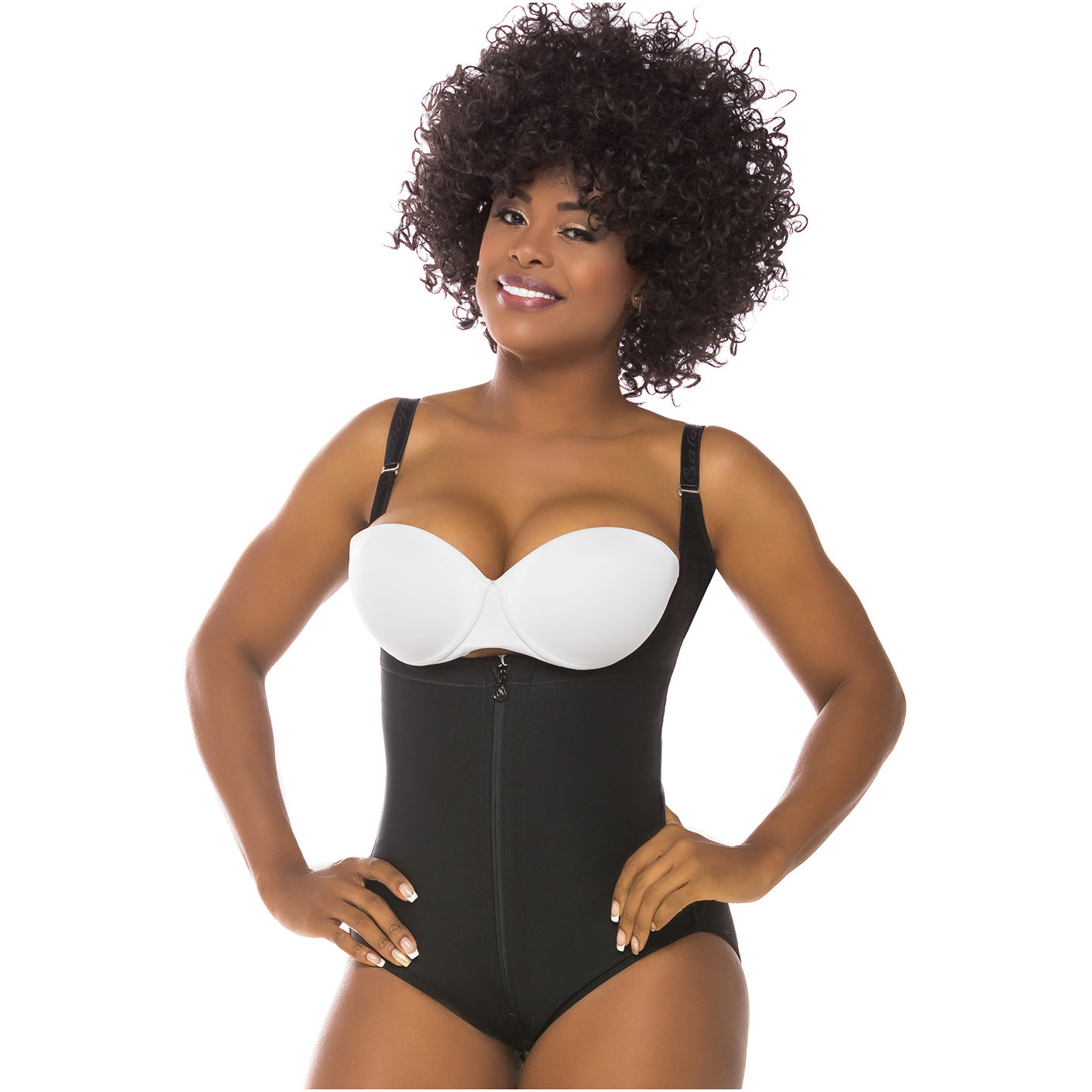 Fajas Salome 0417 - Women's Open Bust Tummy Control Butt Lifter Shapewear