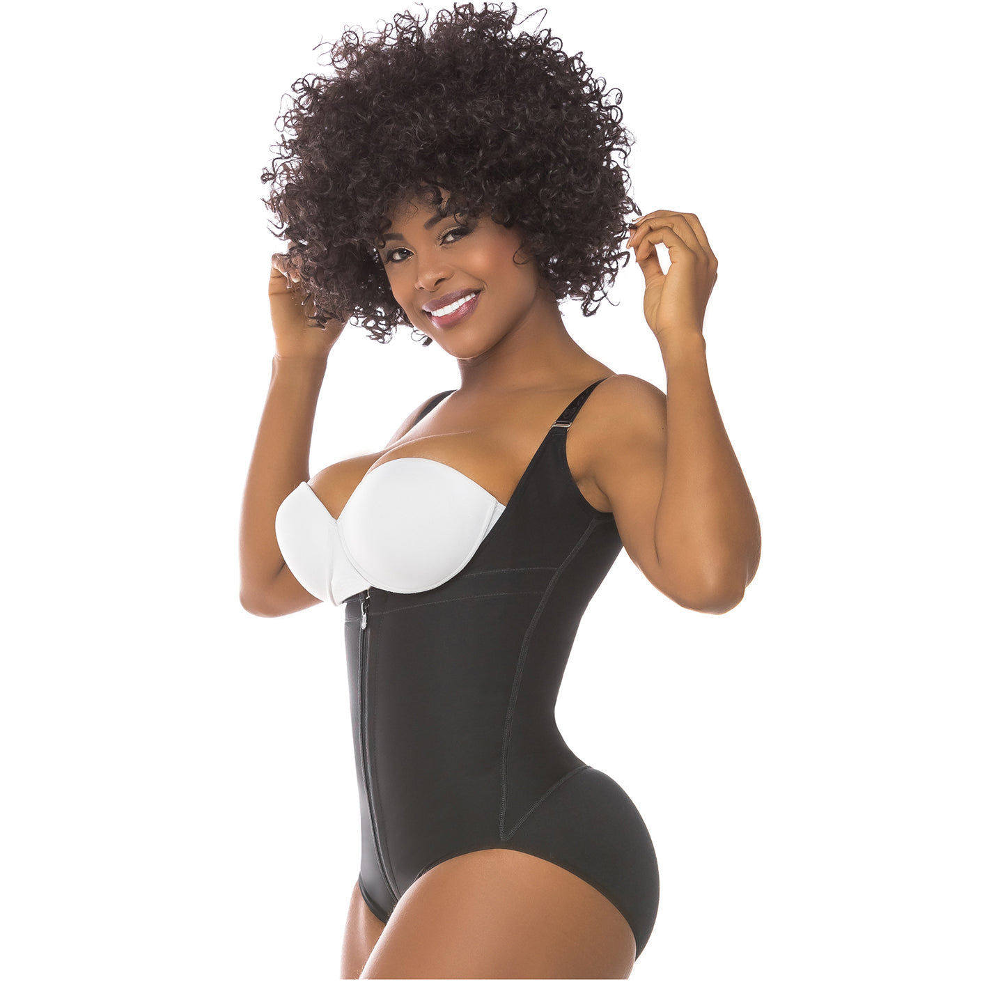 Fajas Salome 0417 - Women's Open Bust Tummy Control Butt Lifter Shapewear