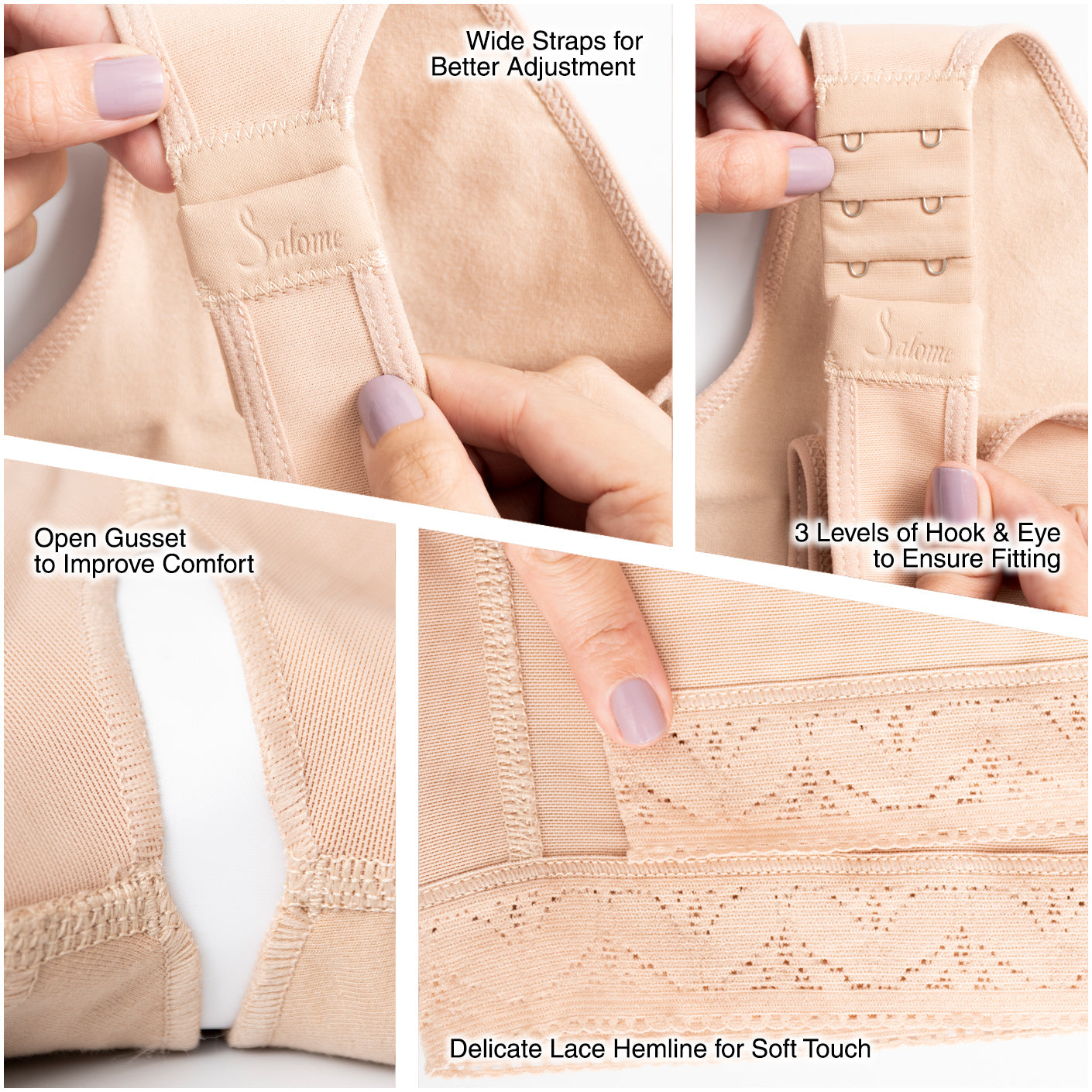 Fajas Salome 0518 - Women's Stage 1 Post Surgery Bodysuit | Knee Length Full Body Shaper