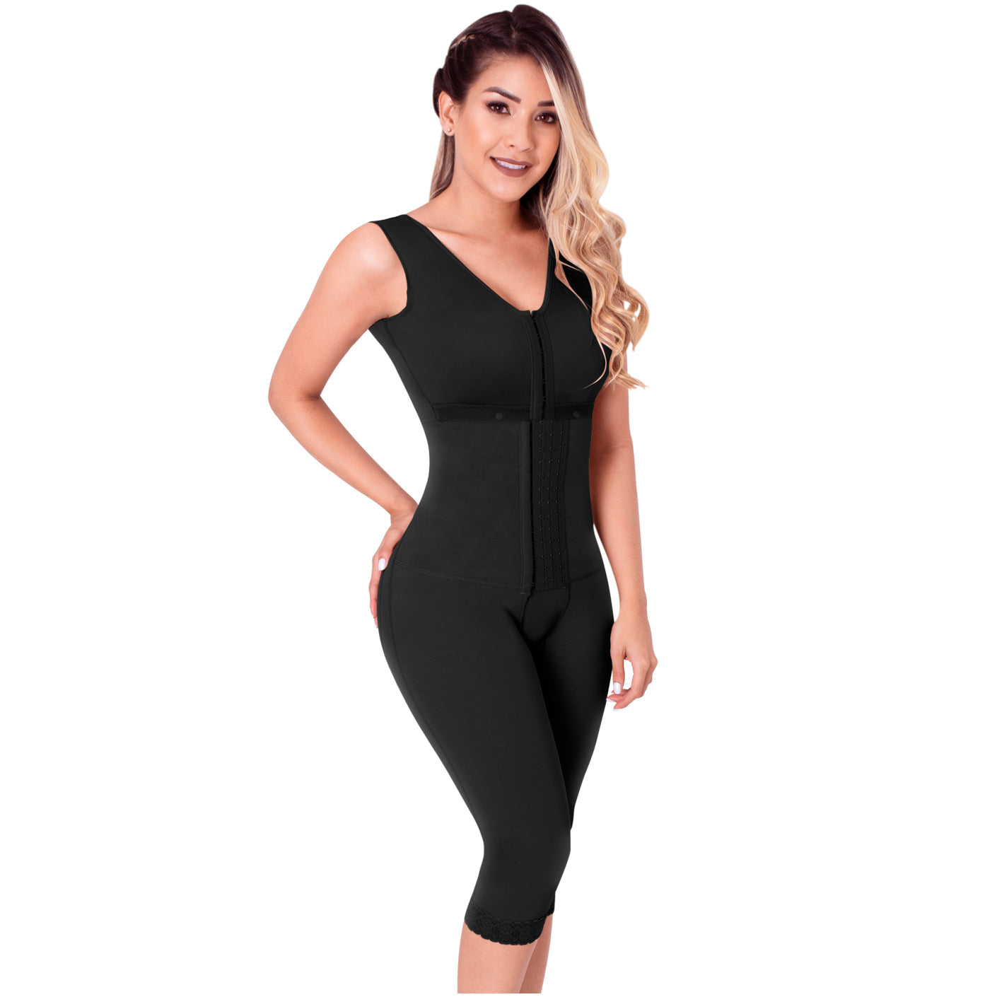 SONRYSE 052 - Colombian Full Body Shaper for Post Surgery with Built-in Bra