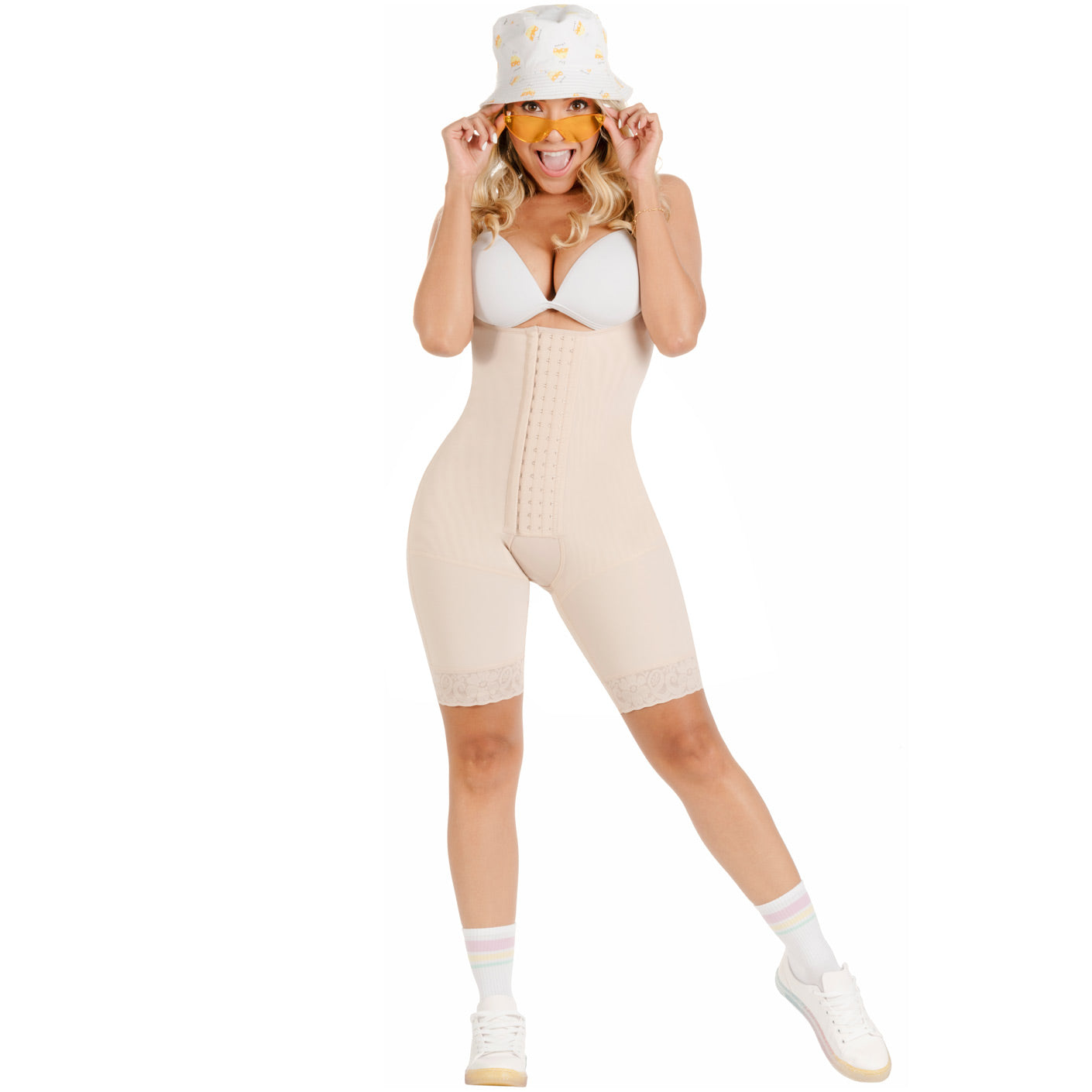 Fajas SONRYSE TR47BF - Women's Mid Thigh Butt Lifting Colombian Faja