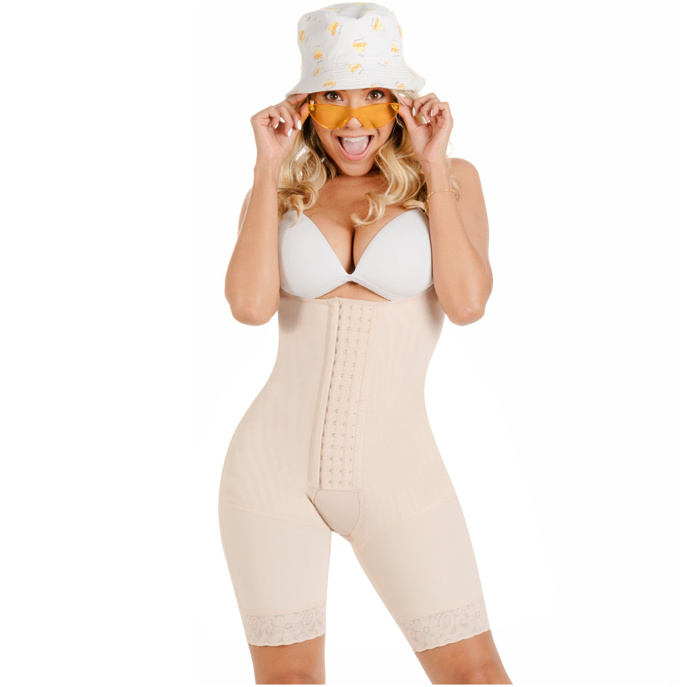 Fajas SONRYSE TR47BF - Women's Mid Thigh Butt Lifting Colombian Faja