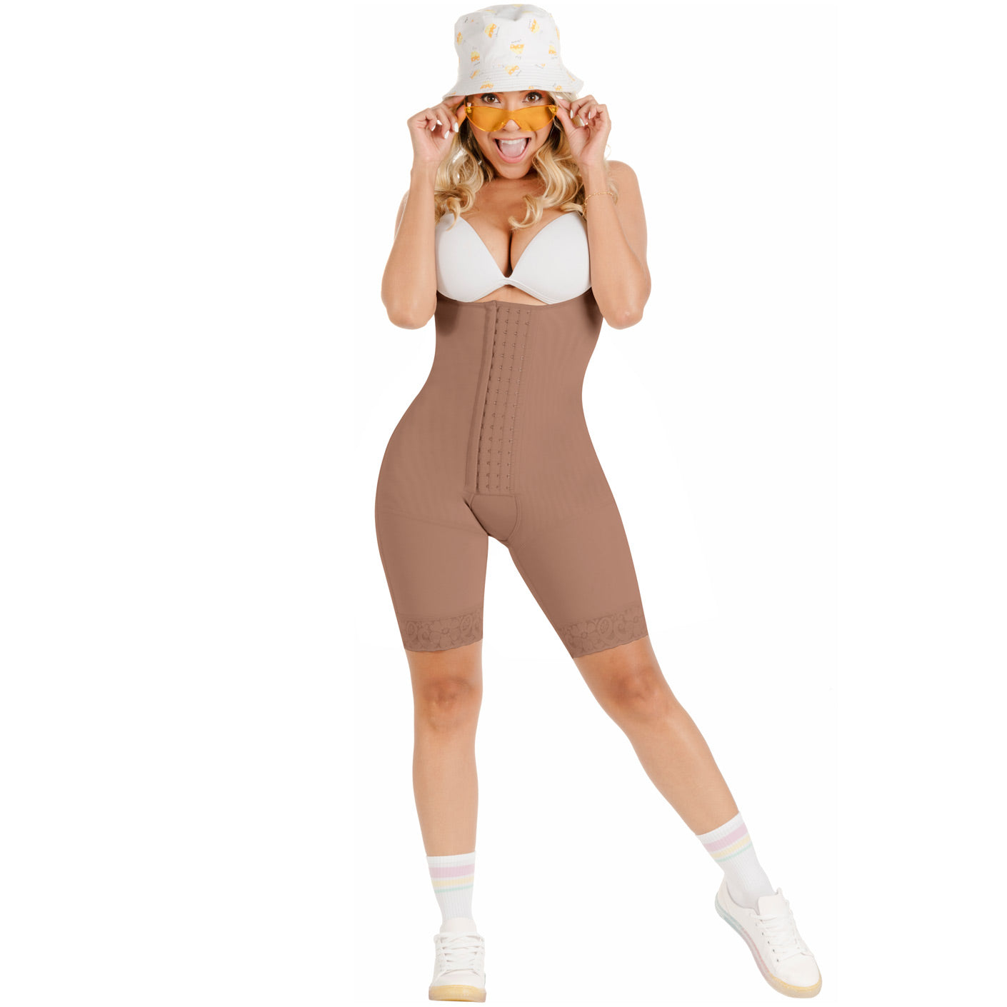 Fajas SONRYSE TR47BF - Women's Mid Thigh Butt Lifting Colombian Faja