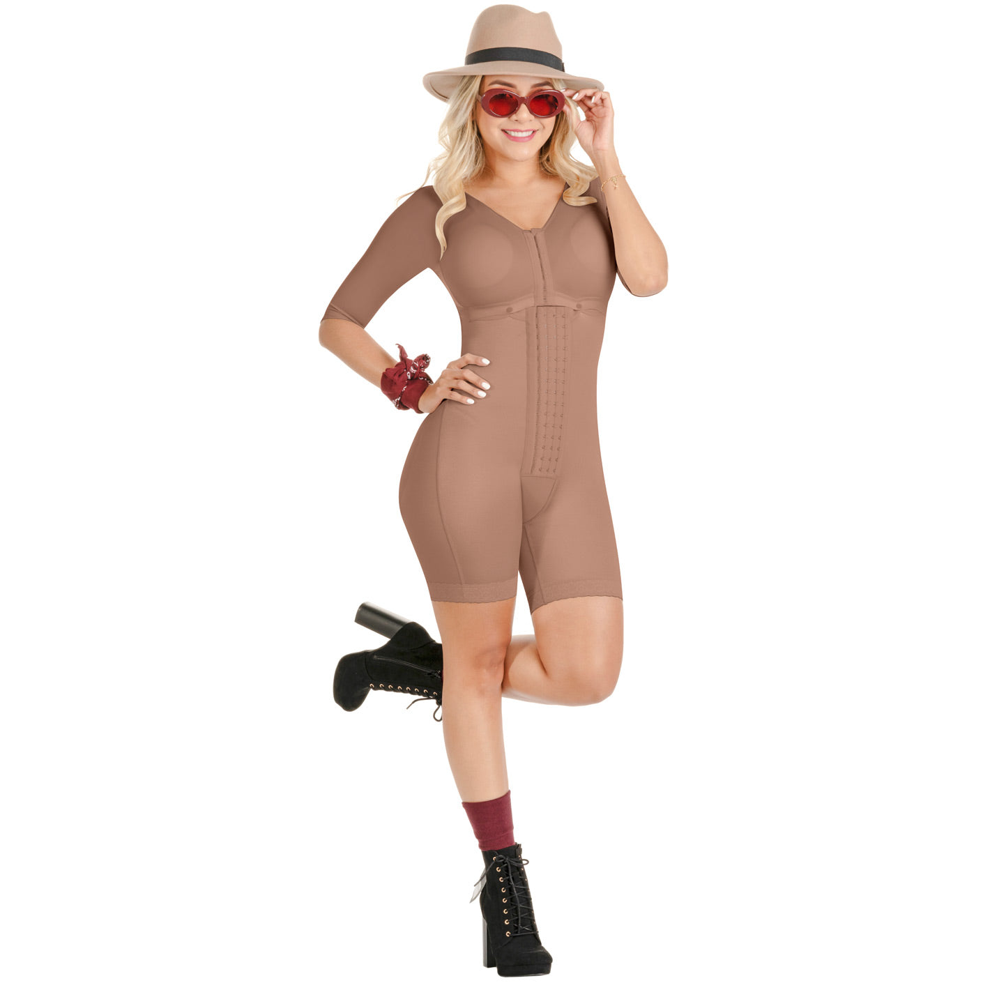 Fajas SONRYSE TR103 - Women's Colombian Shapewear Bodysuit with Bra