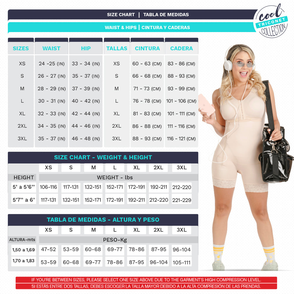 Fajas SONRYSE TR53 - Women's Colombian Shapewear for Women | Post Surgery & Everyday Use