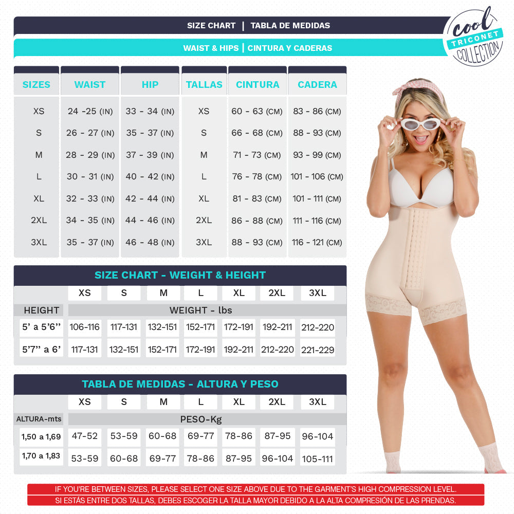 Fajas SONRYSE TR66BF - Women's Open Bust Tummy Control Colombian Shapewear