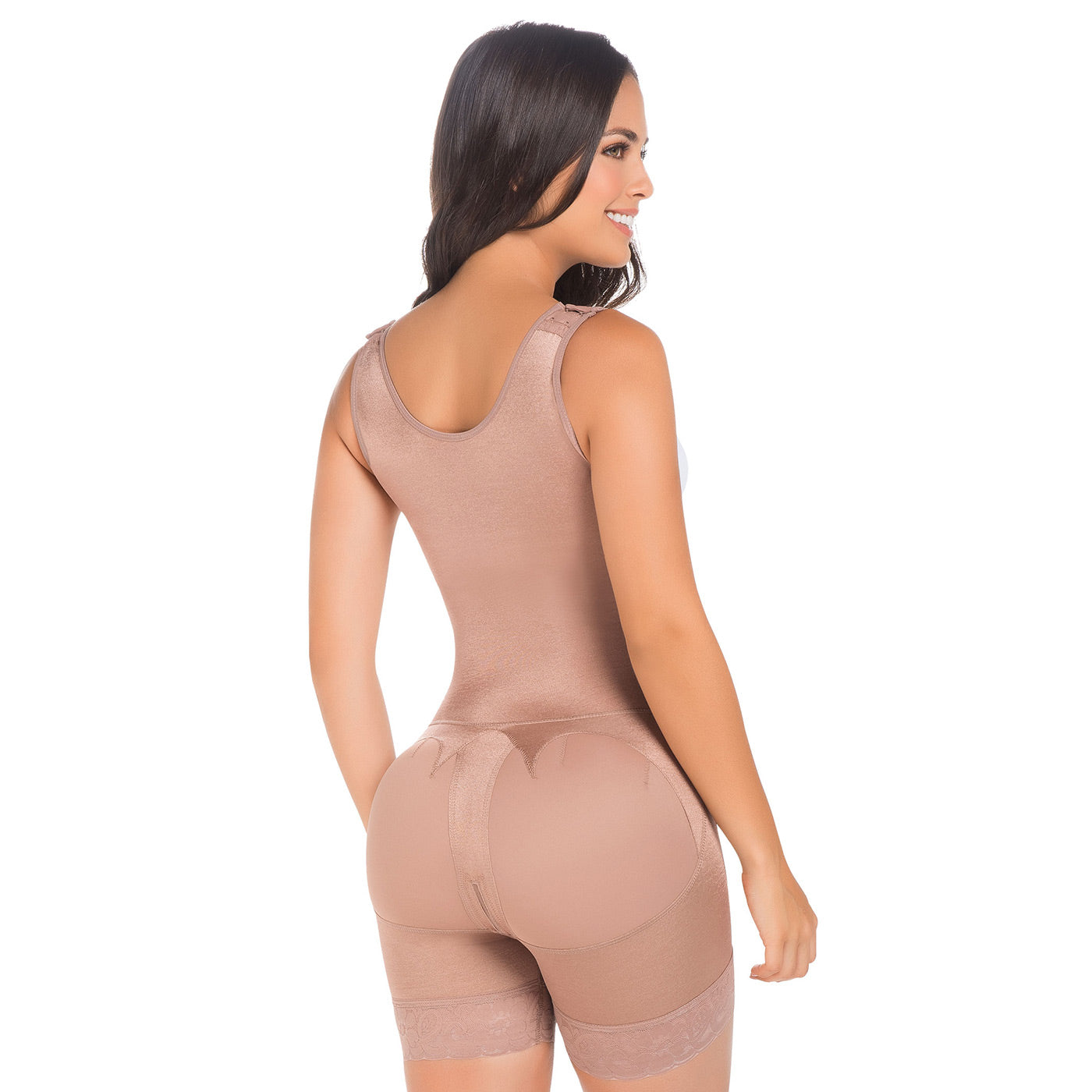 MariaE Fajas FU111 - Fajas Colombianas Postpartum & Post Surgery Stage 1 Open Bust Shapewear Bodysuit