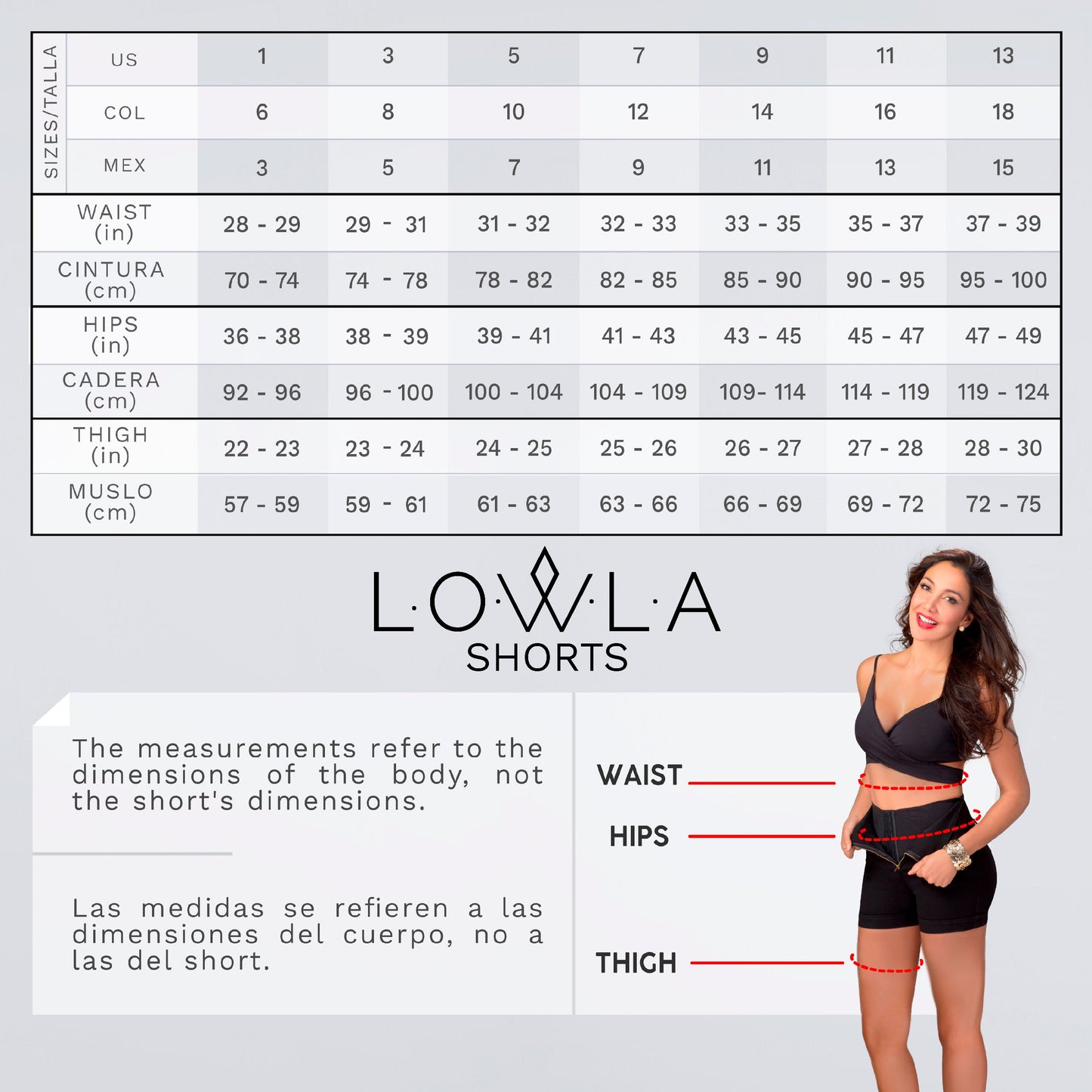 LOWLA 238478 - Butt Lifting Shorts with Removable Butt Pads