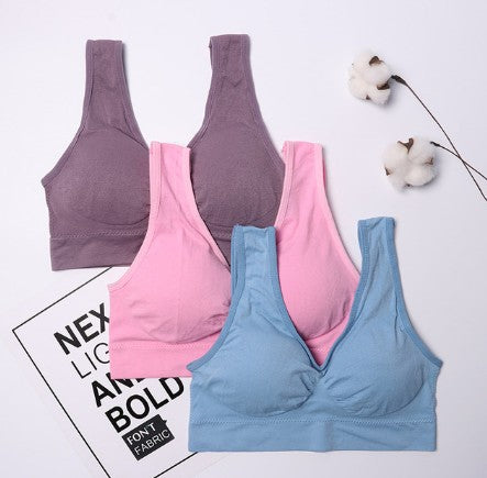 Seamless push up bra（3 pcs/set）