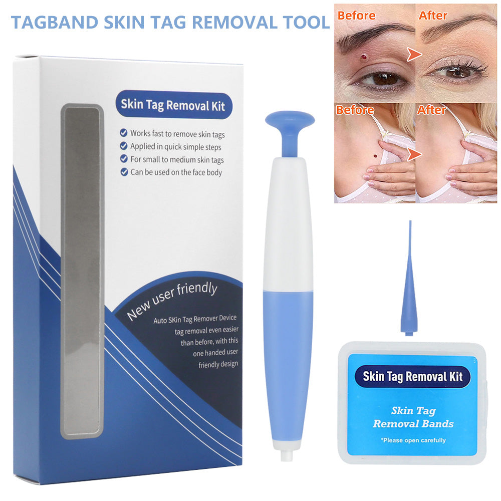 Skin Tag Removal Kit Home Use Mole Wart Remover Micro Band Skin Tag Treatment Tool Easy To Clean Skin Care Tool