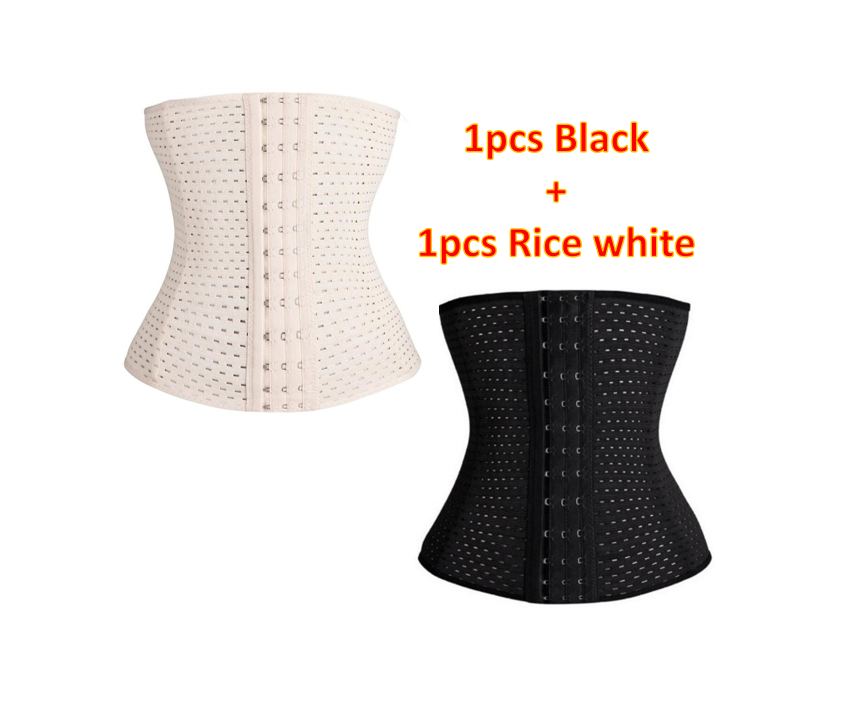 Women Hollow Tibial Belt Body-sculpting Hollow-out Round-hole Breathable Rubber Corset Post-natal Tummy Tucking Exercise Belt