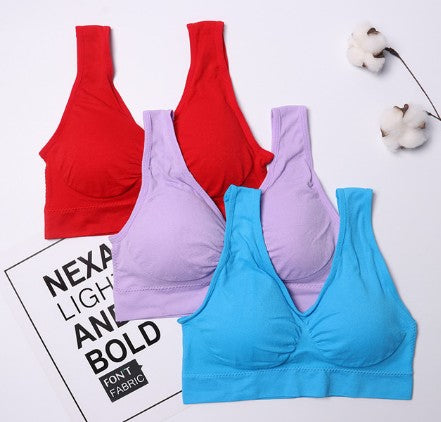 Seamless push up bra（3 pcs/set）