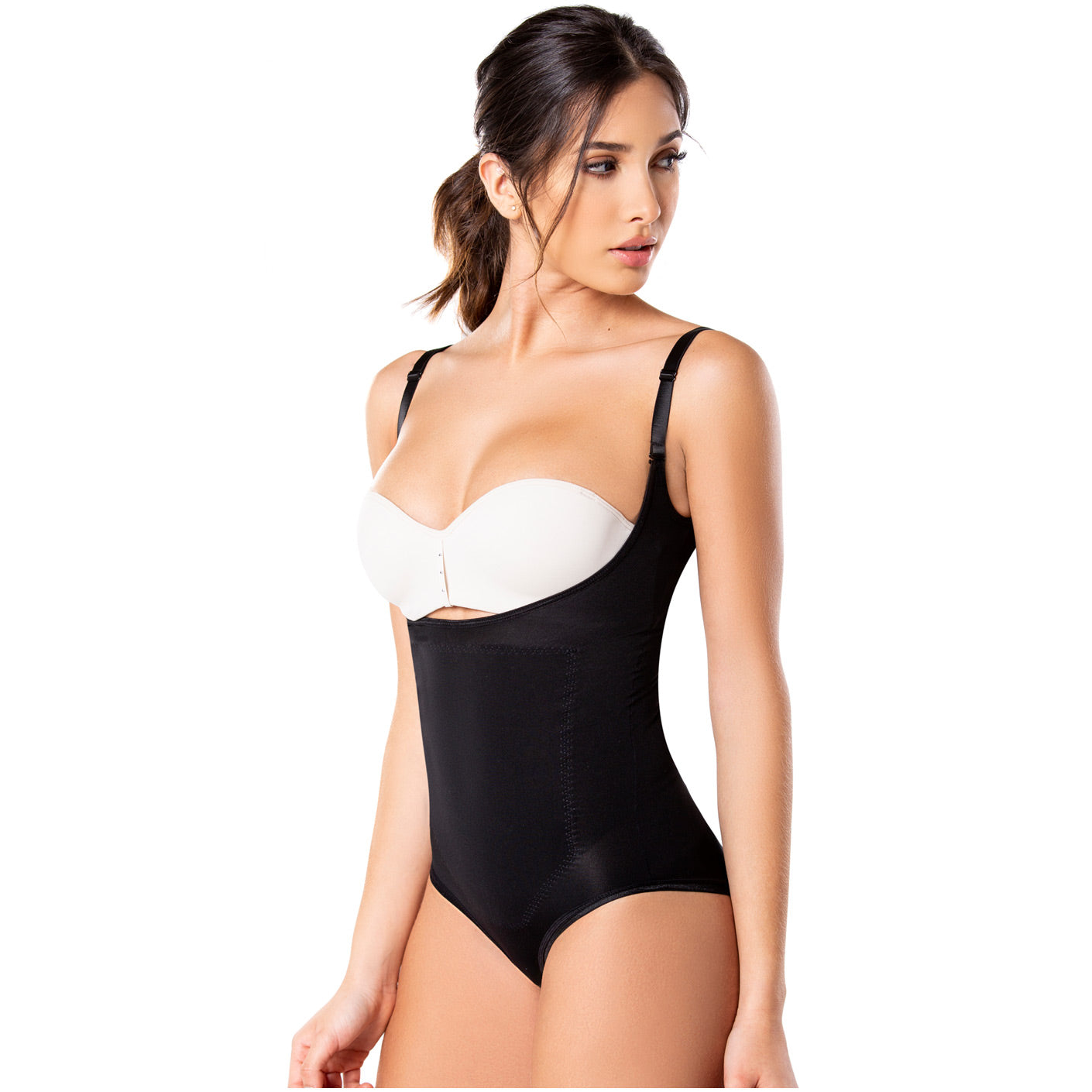 Diane & Geordi 2352 Daily Use Tummy Control Shapewear - Open Bust Bodysuit for Women