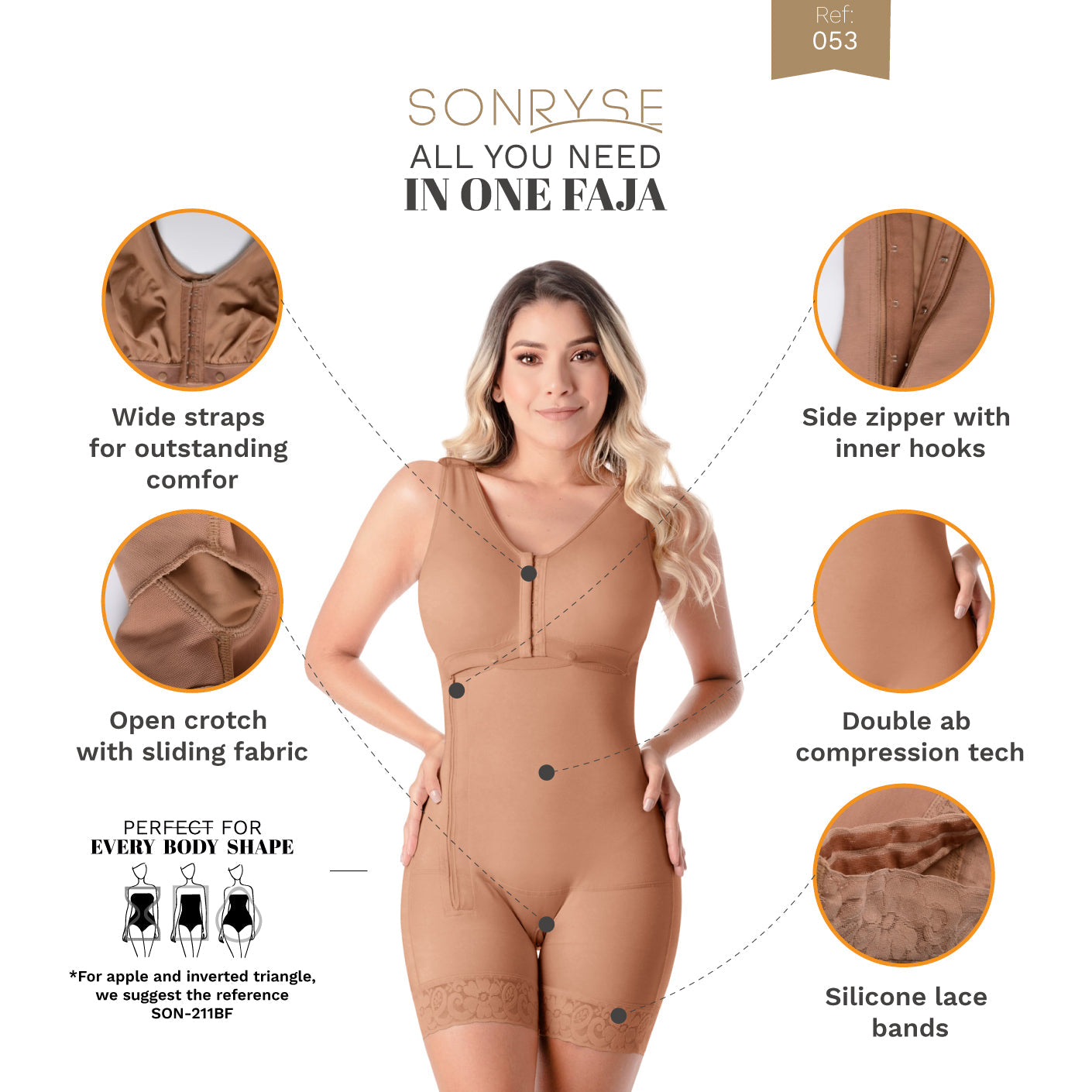 SONRYSE 053 - Colombian Shapewear - Postpartum - Post Surgery