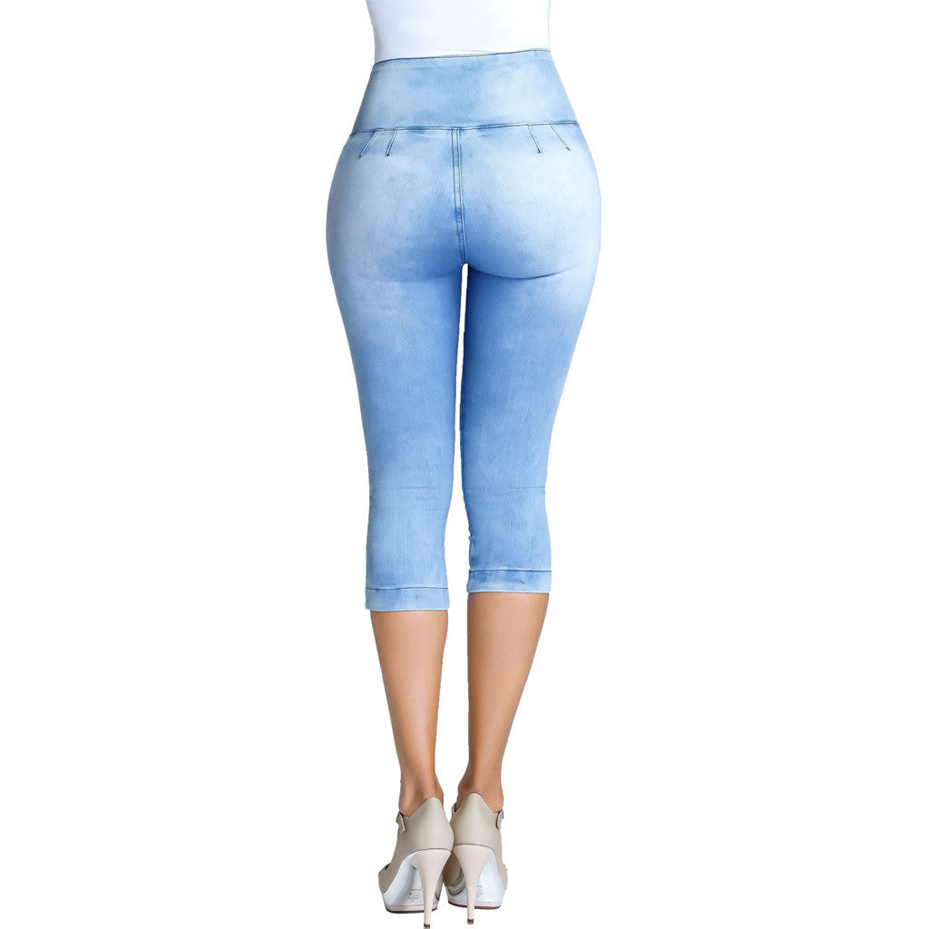 LOWLA 239257 - Capri Skinny Butt Lifting Jeans with Inner Girdle