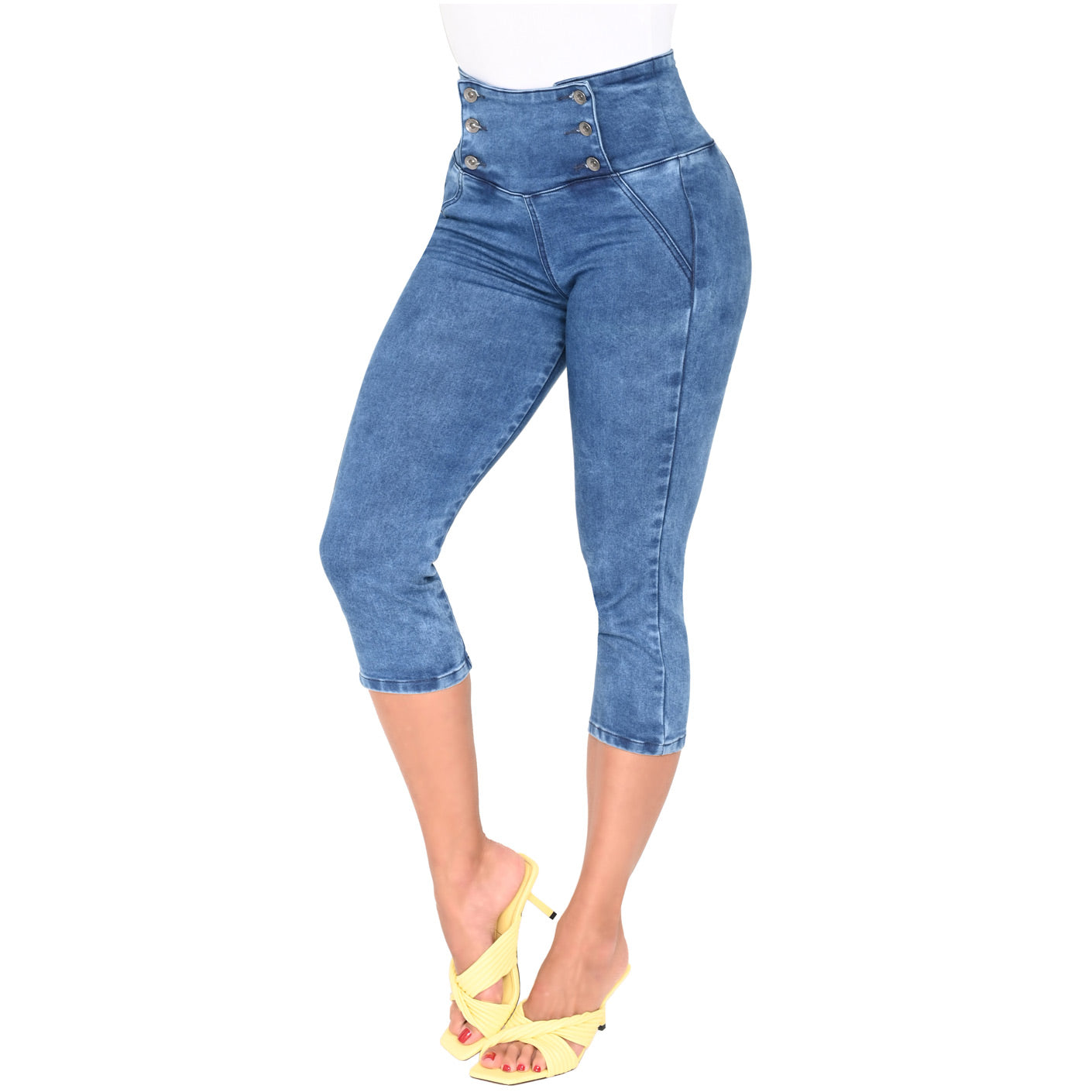 LOWLA 239257 - Capri Skinny Butt Lifting Jeans with Inner Girdle