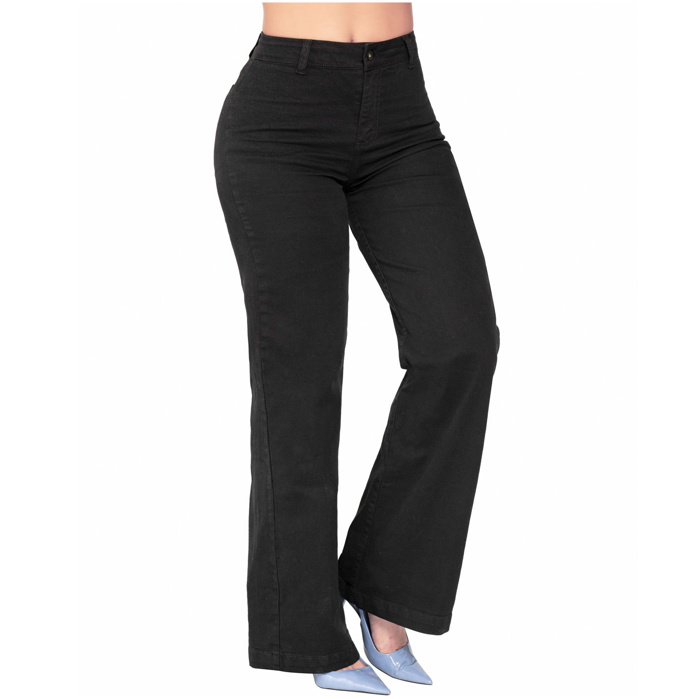 Lowla 242363 - Straight Leg High Waisted White jeans for Women